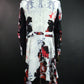 kiryuyrik　Goth Flora Suede Satin Flare Jacket　KW-HJ47-900-WHT