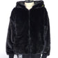 STUDMUFFIN　エコファー ドリップピースロゴビックプリントビックジップオーバーシルエットパーカー　624-09220-BK
