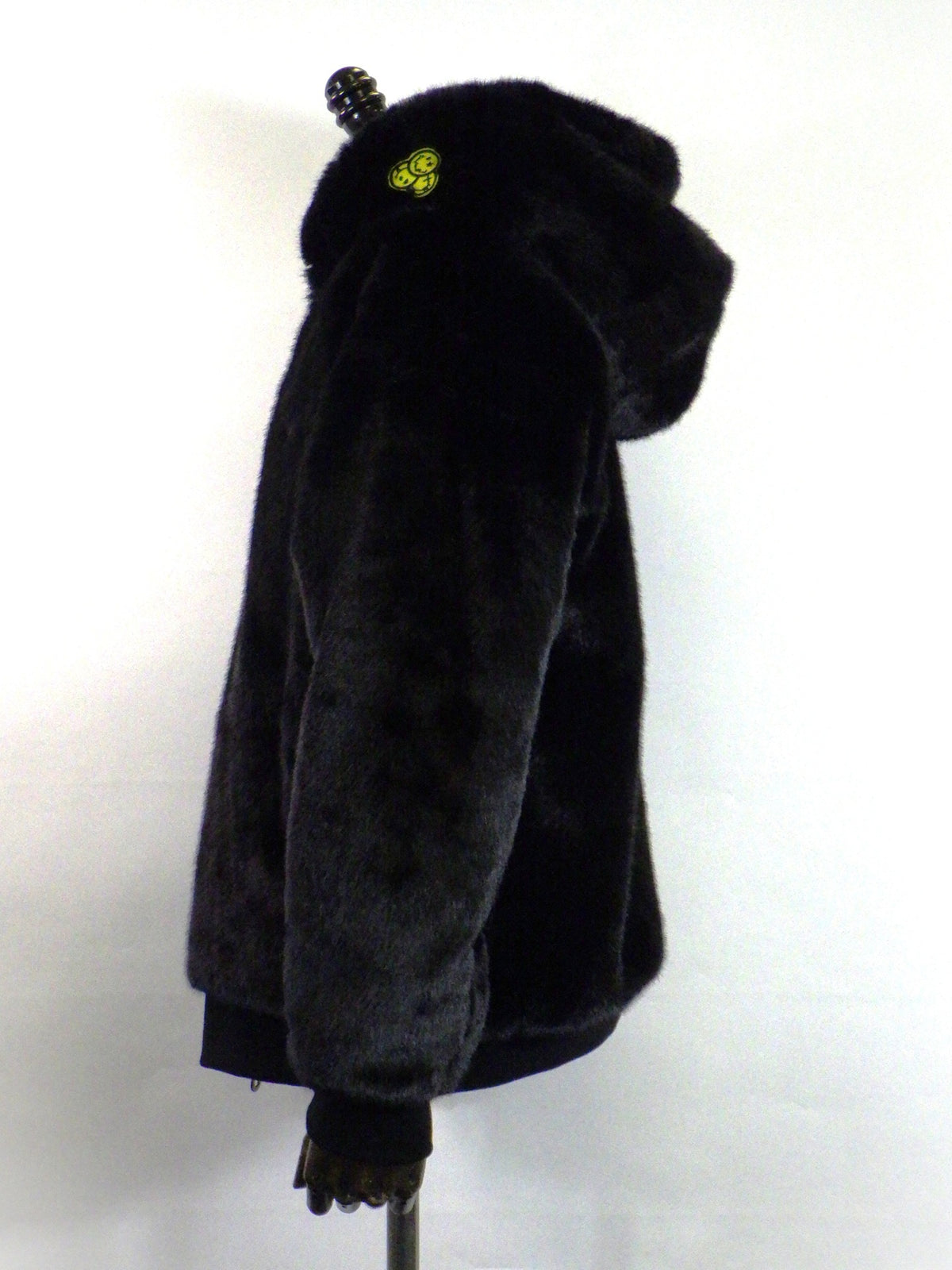 STUDMUFFIN　エコファー ドリップピースロゴビックプリントビックジップオーバーシルエットパーカー　624-09220-BK