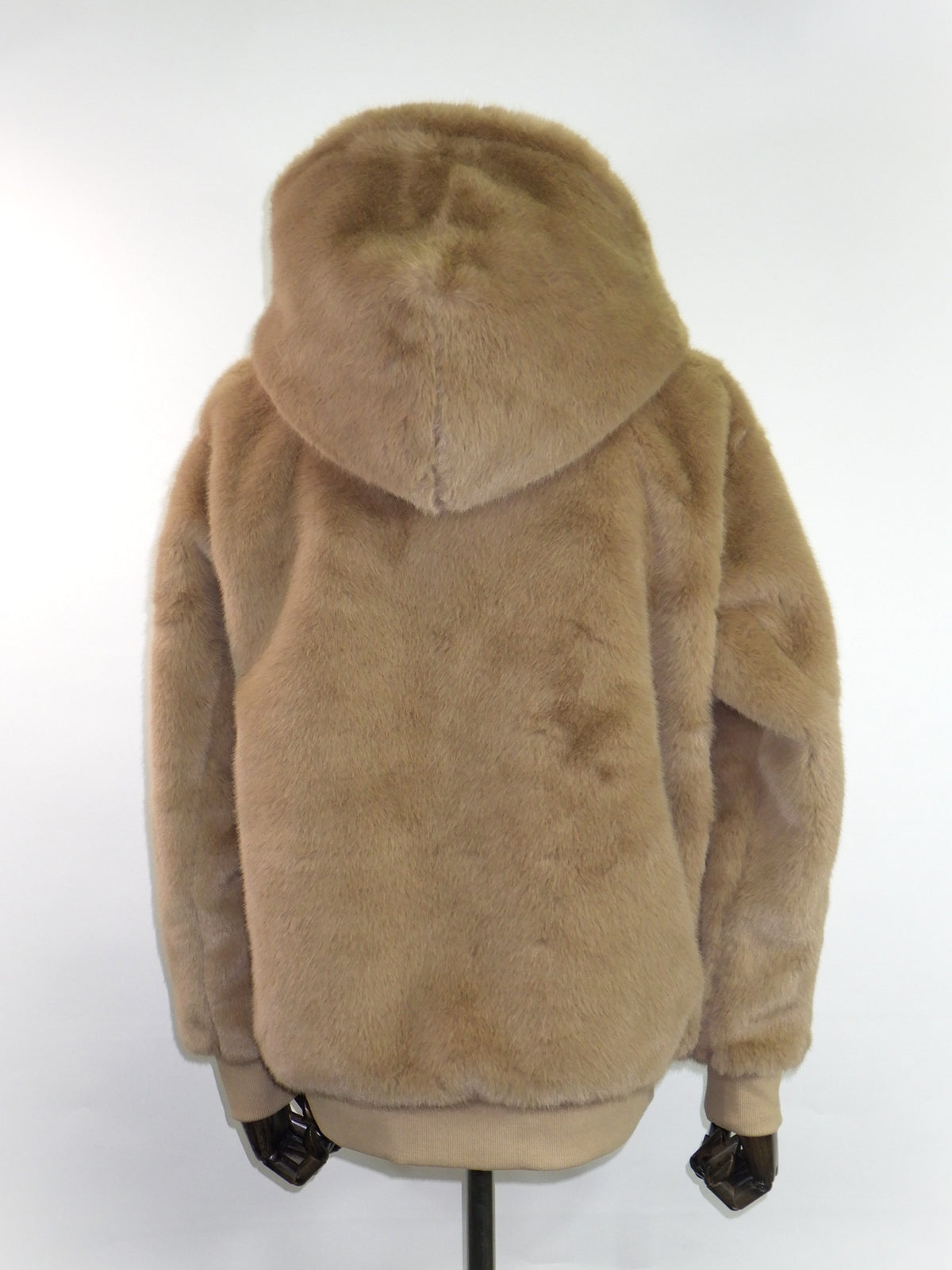 STUDMUFFIN　エコファー ドリップピースロゴビックプリントビックジップオーバーシルエットパーカー　624-09220-BEG