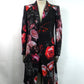 kiryuyrik　Goth Flora Suede Satin Flare Jacket　KW-HJ47-900-BK