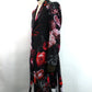 kiryuyrik　Goth Flora Suede Satin Flare Jacket　KW-HJ47-900-BK