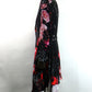 kiryuyrik　Goth Flora Suede Satin Flare Jacket　KW-HJ47-900-BK