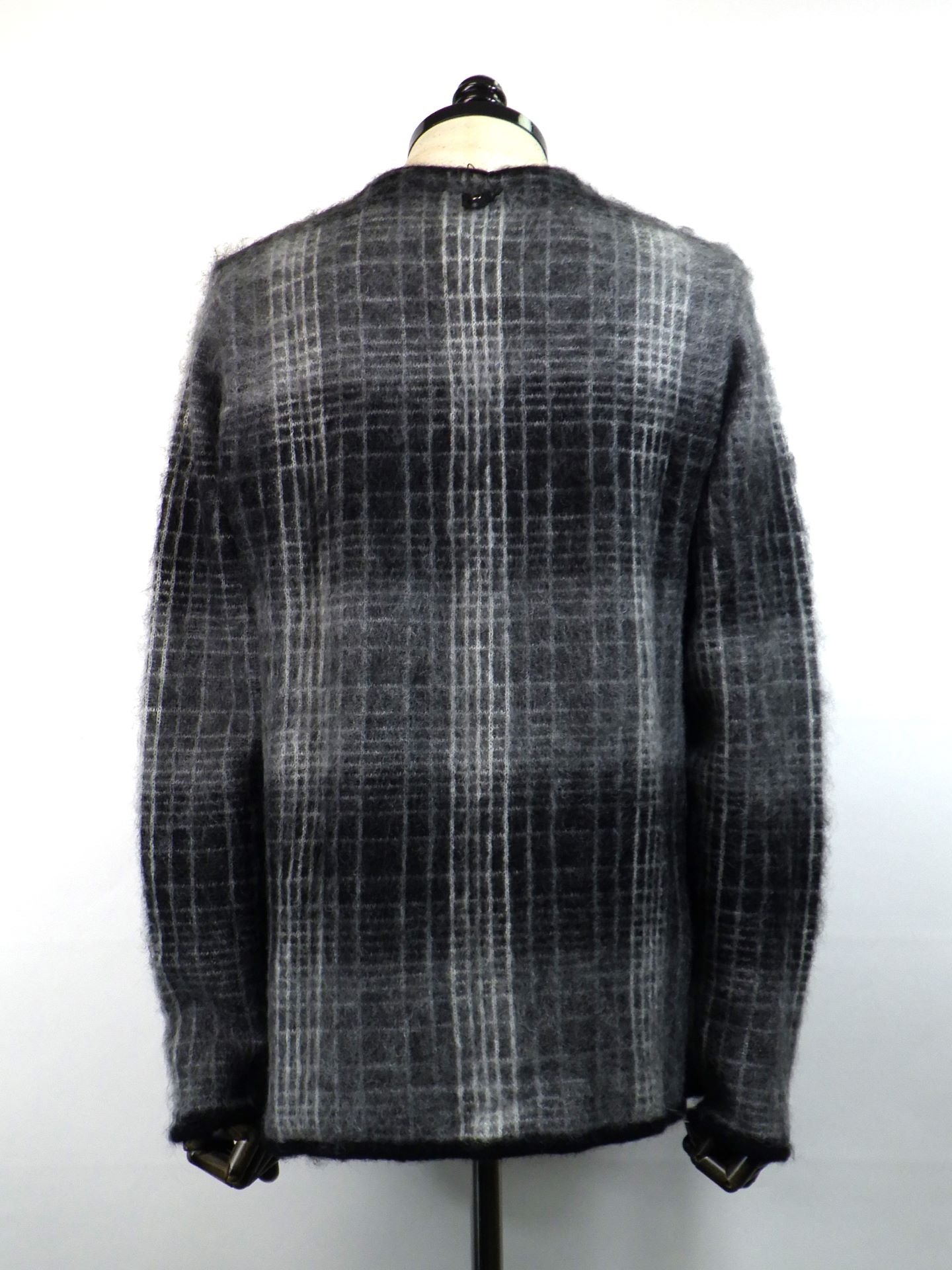 wjk　モヘアシャギーニットカーディガン　6881wn06g-BKCHECK