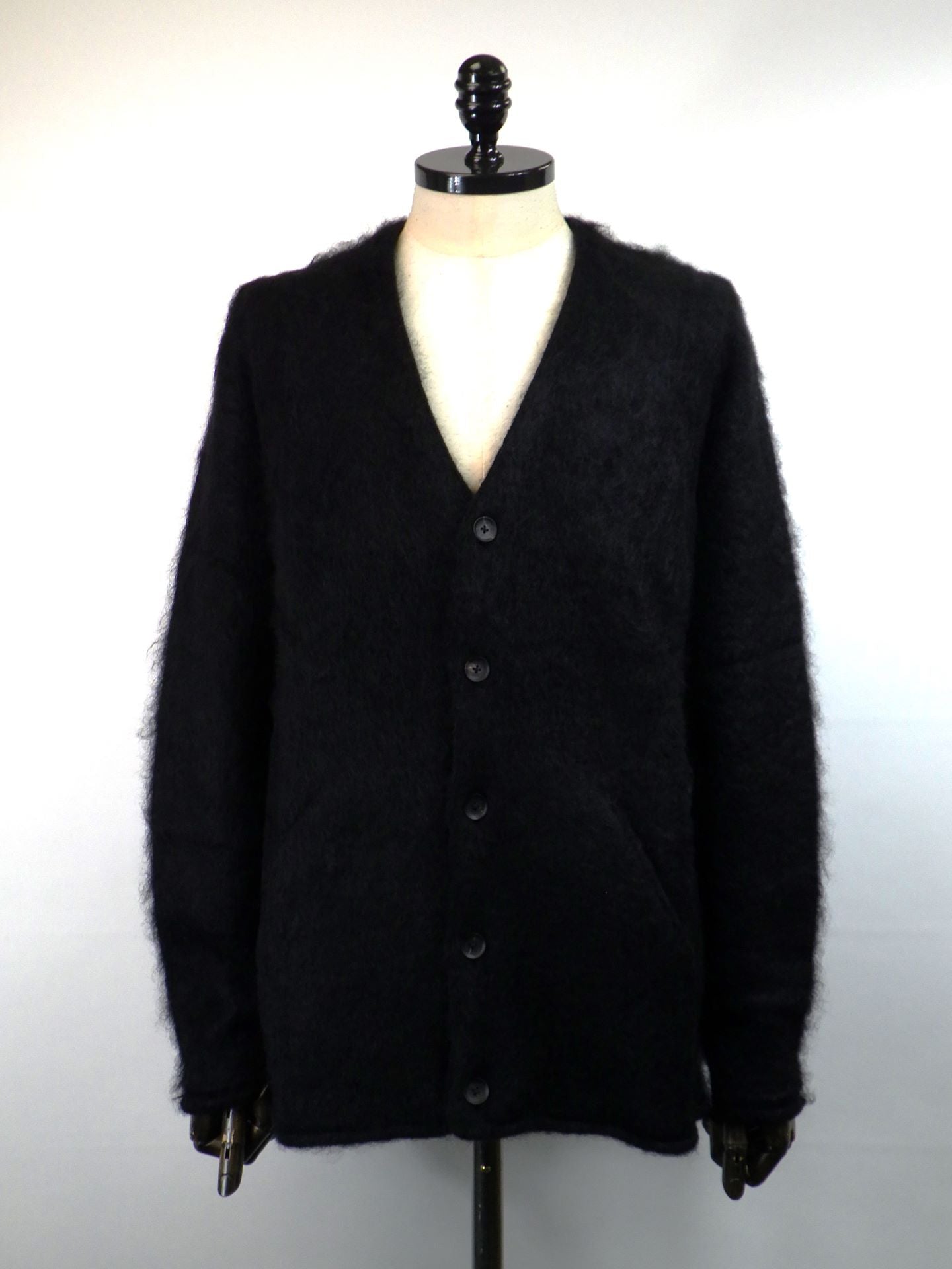 wjk　モヘアシャギーニットカーディガン　6881wn06g-ALLBK