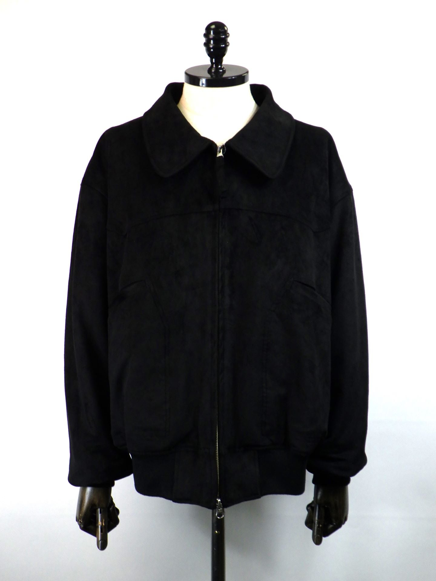 SUPERTHANKS　フェイクスエードパディットブルゾン　ST254JK03-BK