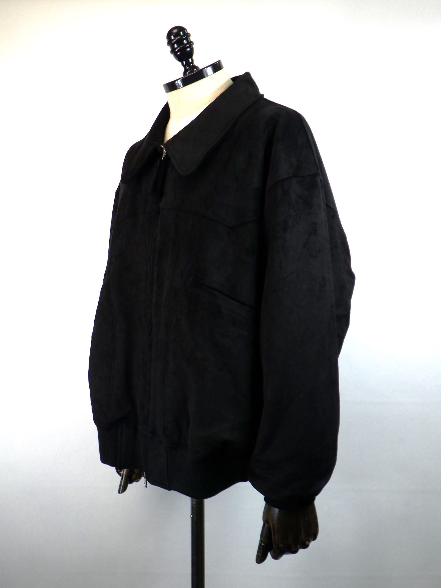 SUPERTHANKS　フェイクスエードパディットブルゾン　ST254JK03-BK