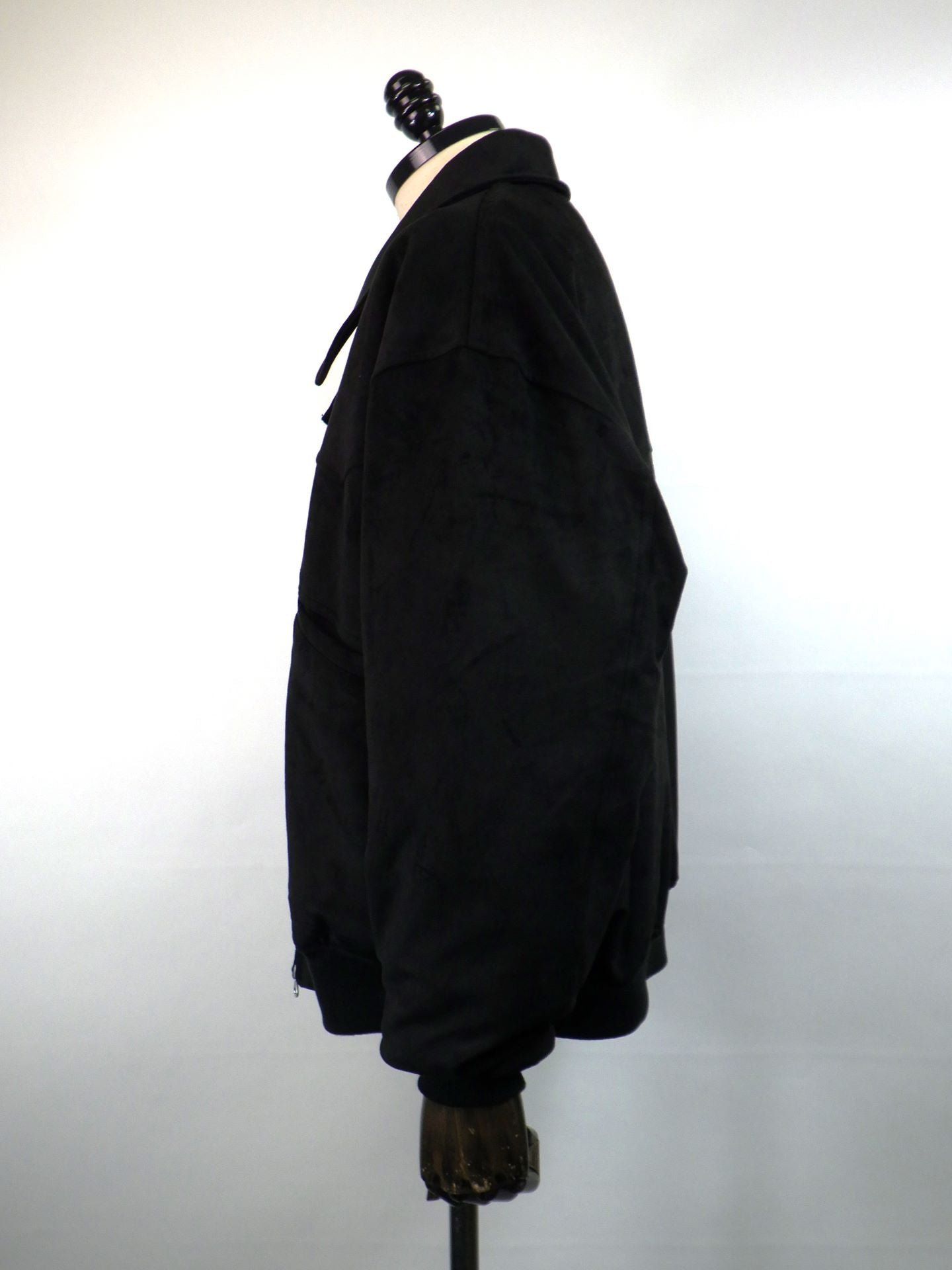 SUPERTHANKS　フェイクスエードパディットブルゾン　ST254JK03-BK