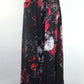 kiryuyrik　 Goth Flora Suede Stain Wide Tuck  Slacks　KW-HP41-900-BK