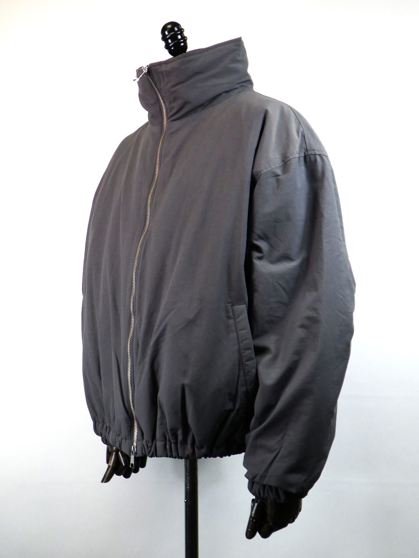 SUPERTHANKS　ジップアップパディットショートジャケット　ST254JK02-C.GRY