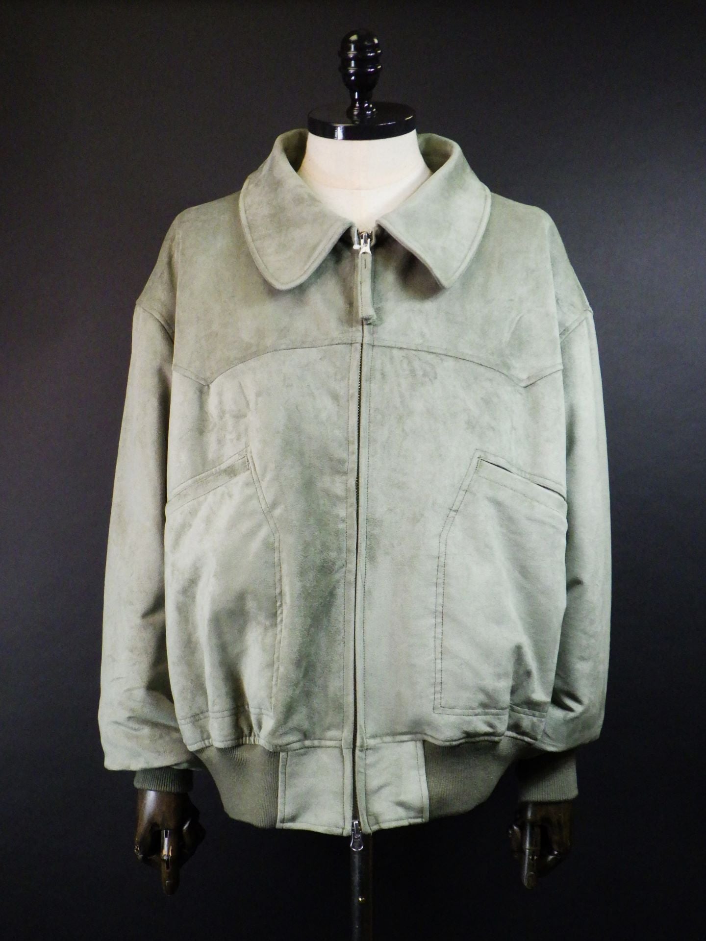 SUPERTHANKS　フェイクスエードパディットブルゾン　ST254JK03-L.KH