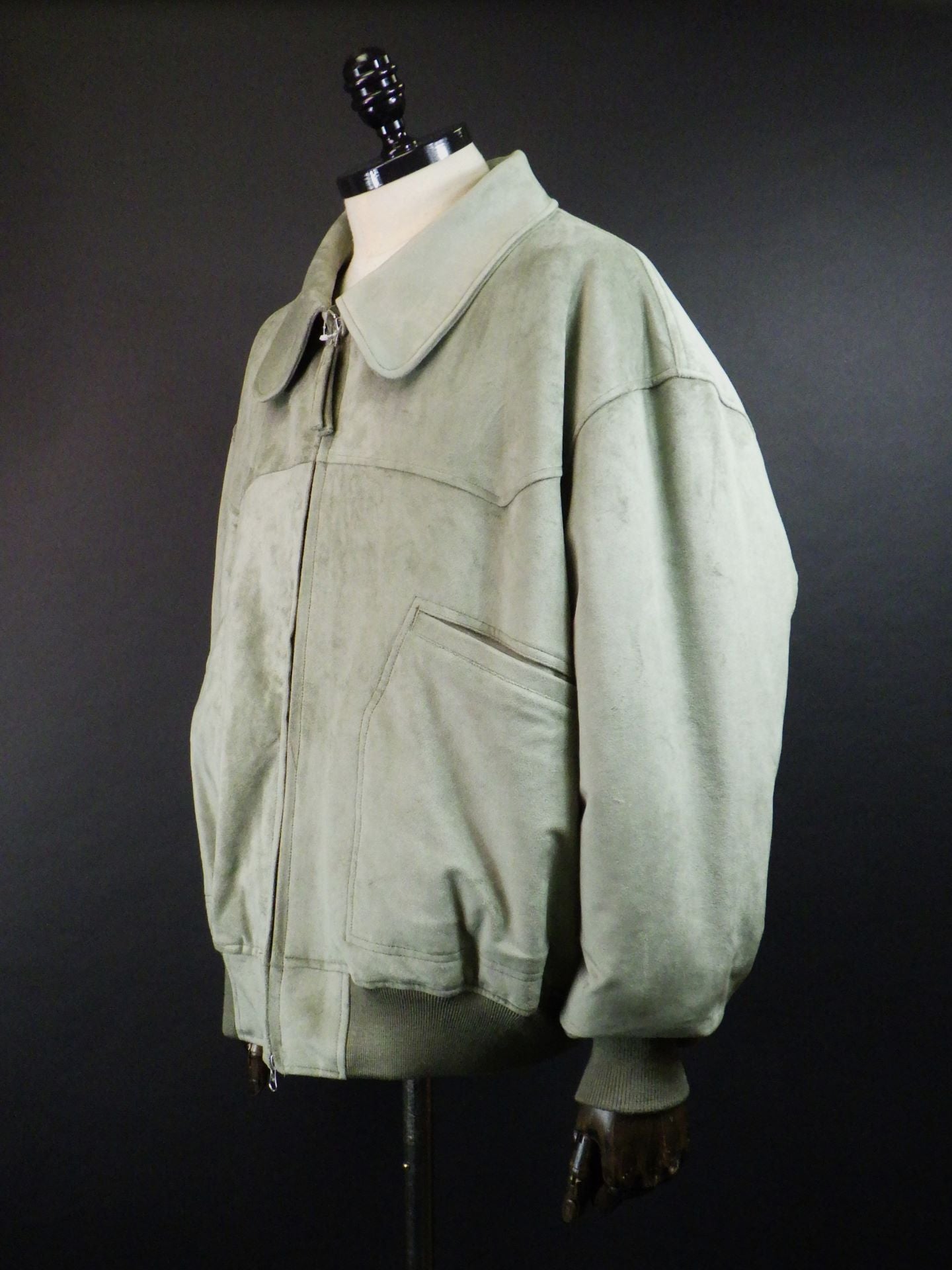 SUPERTHANKS　フェイクスエードパディットブルゾン　ST254JK03-L.KH