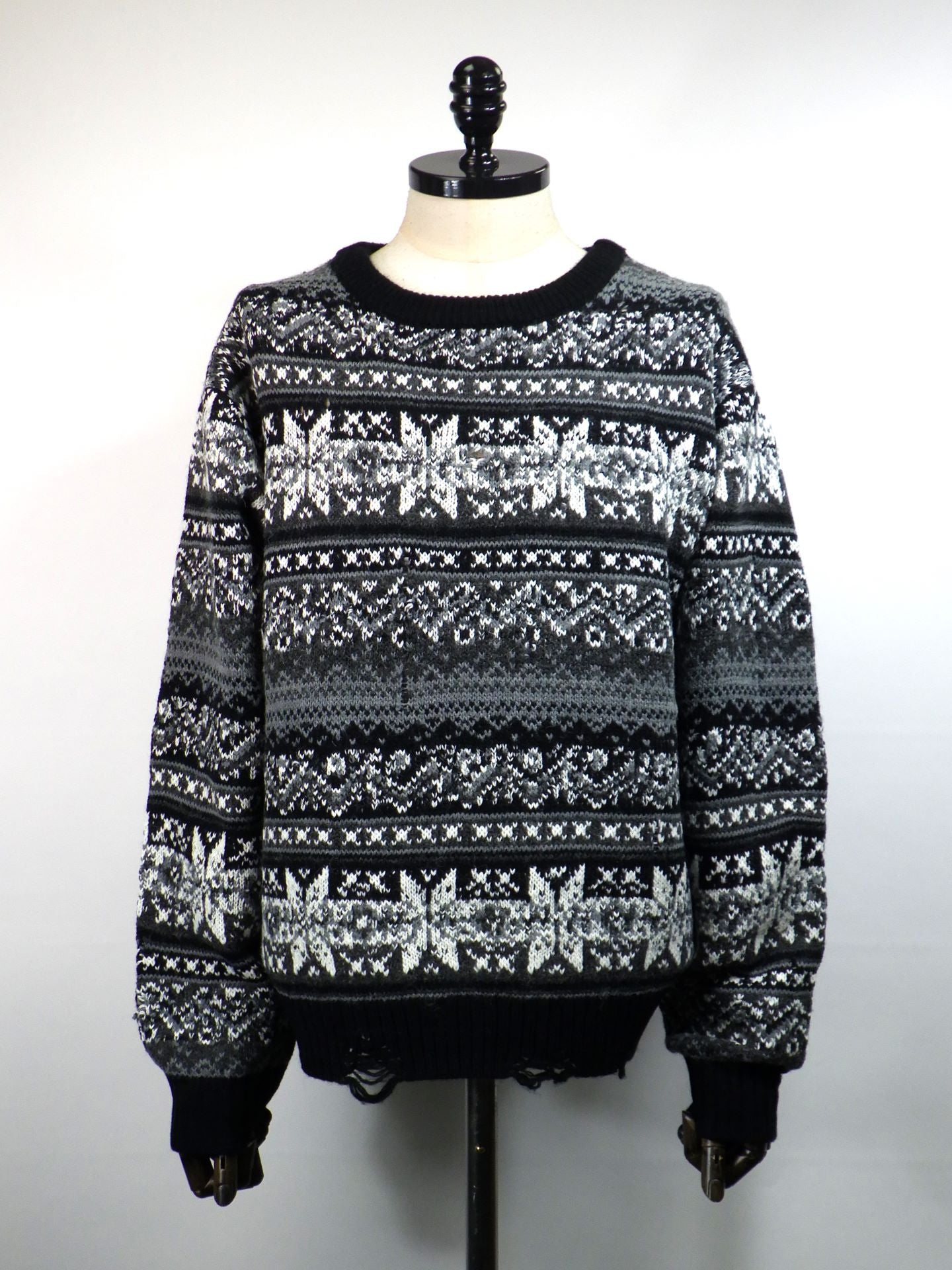 FORSOMEONE　ノルディックグランジニット　78001154-BK