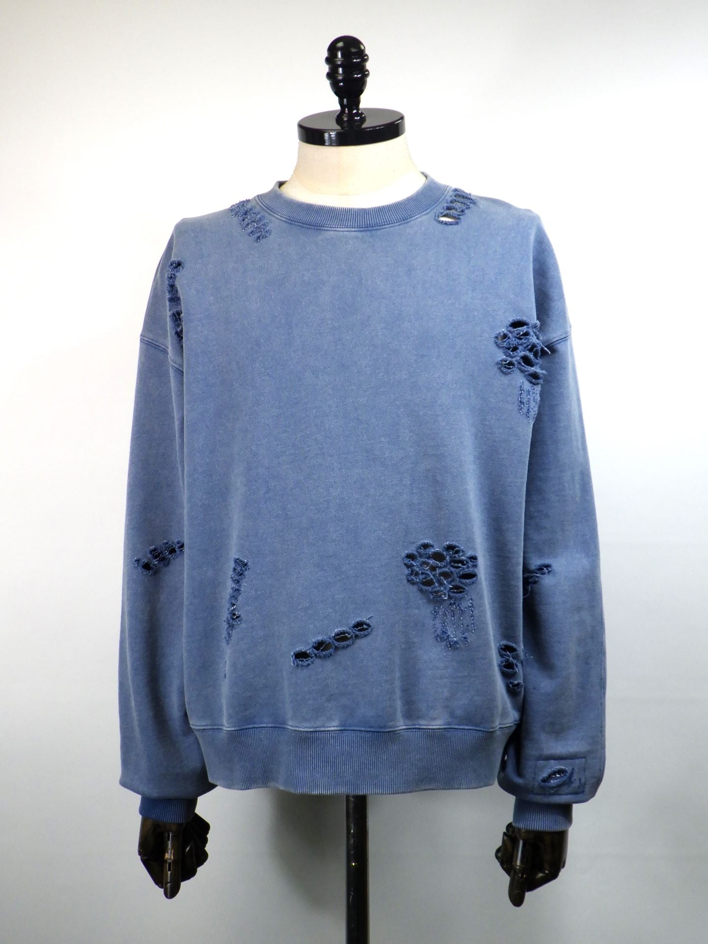 DELUXE　サボタージュスウェット　25AD2689-BL