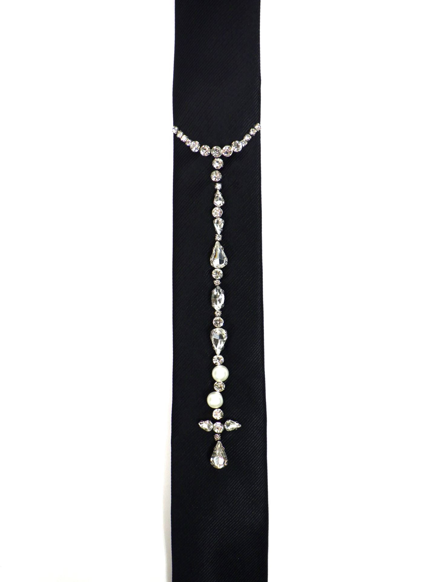 SOS TE NUTO　パールラインストーンネクタイ　2619Z14