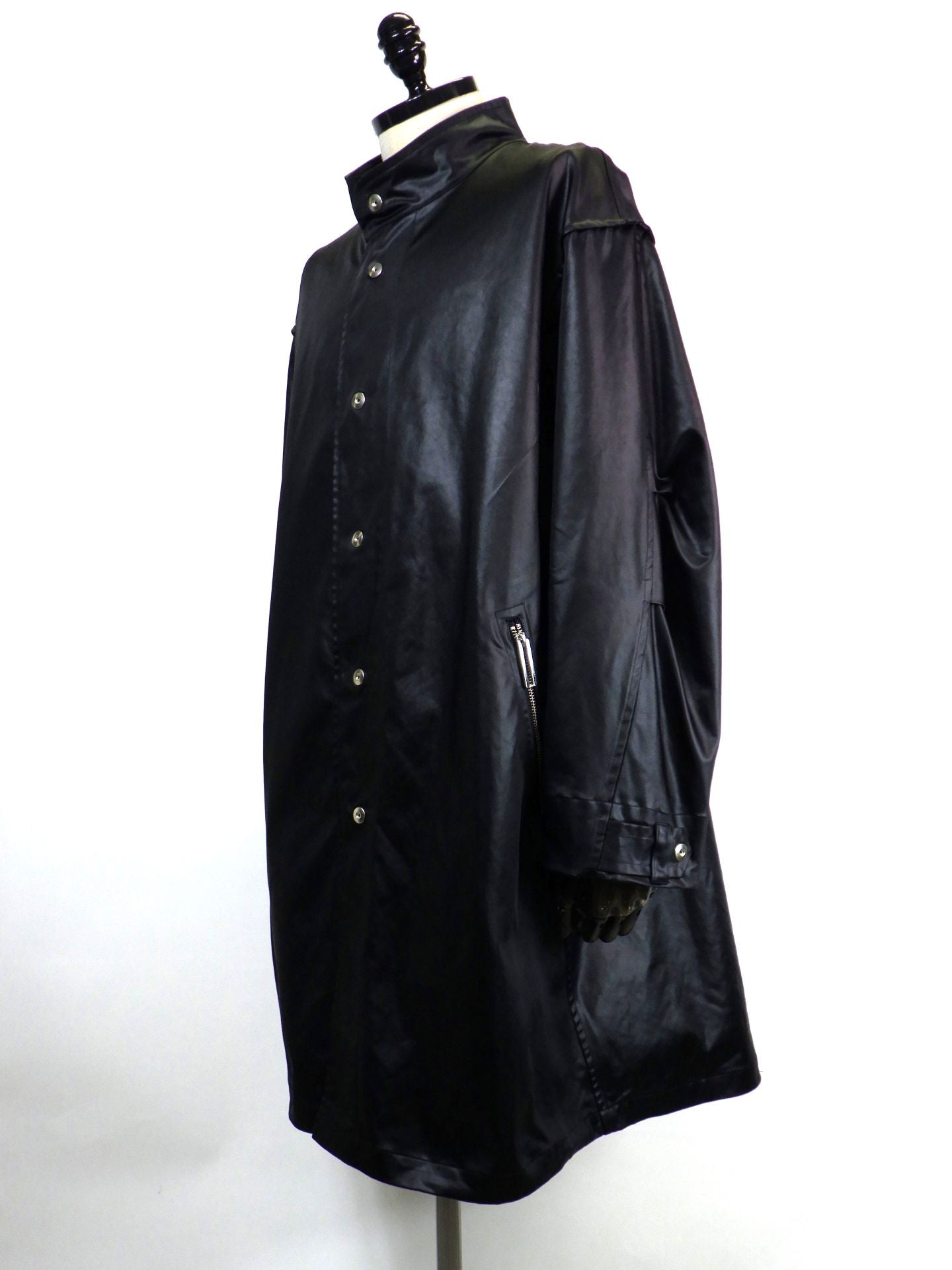NAPE_　ヘビーサテンモッズコート　687-BK