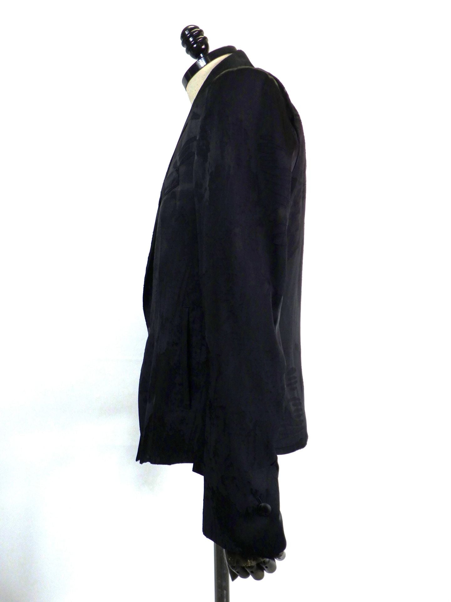 kiryuyrik　オパールショートピークドラペルジャケット　KU-HJ06-903-BK