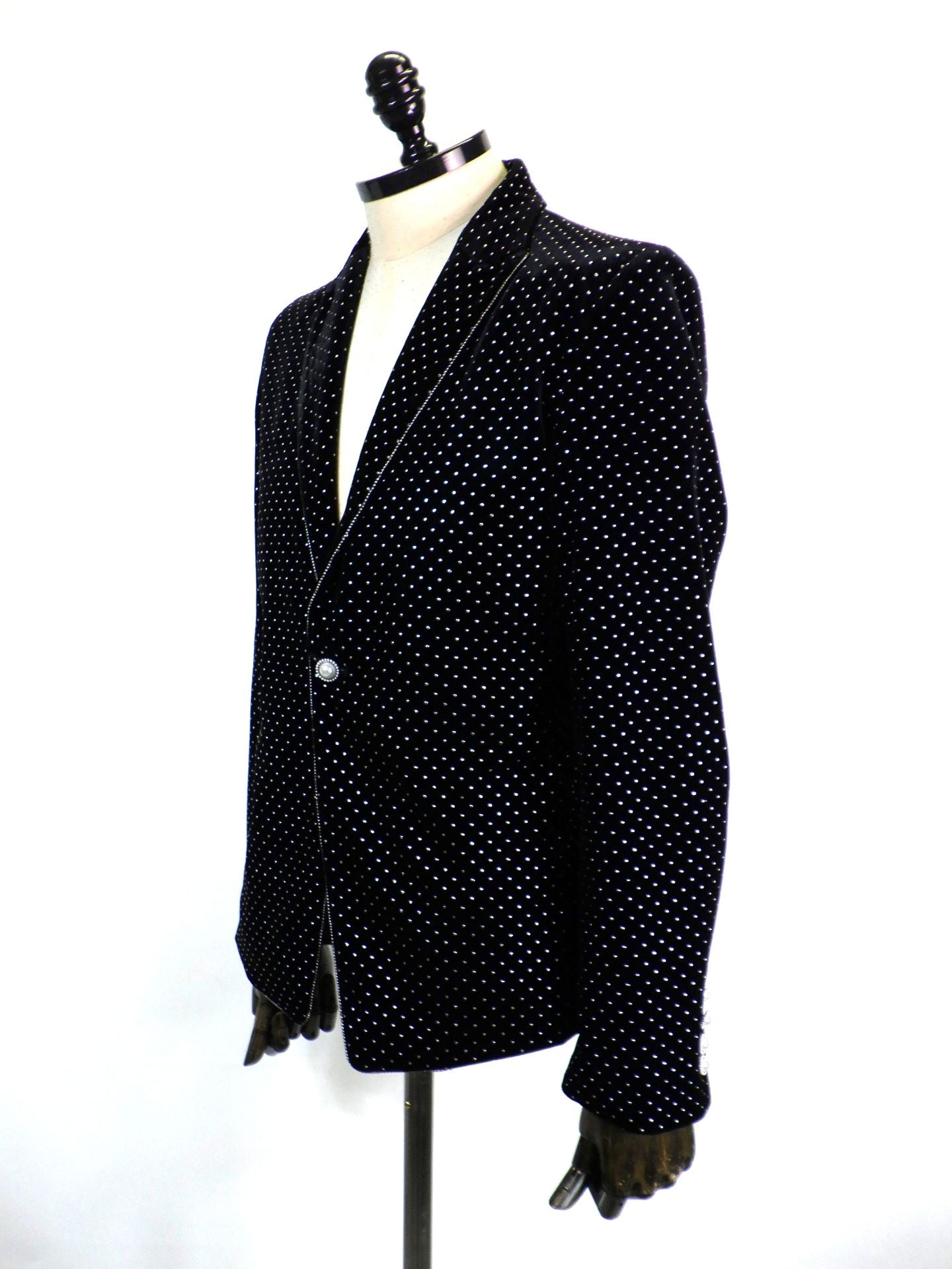 SOS TE NUTO　シルバードットベロアジャケット　2613Z01