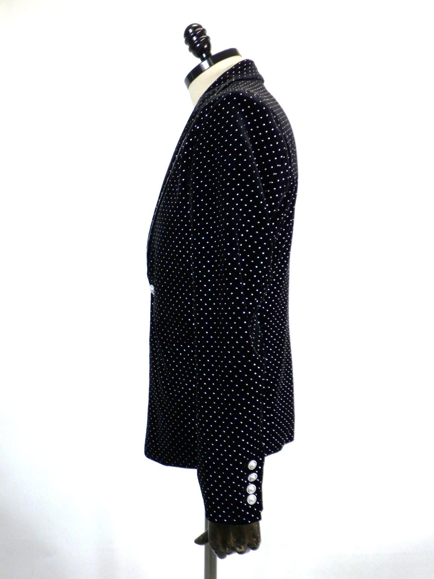 SOS TE NUTO　シルバードットベロアジャケット　2613Z01