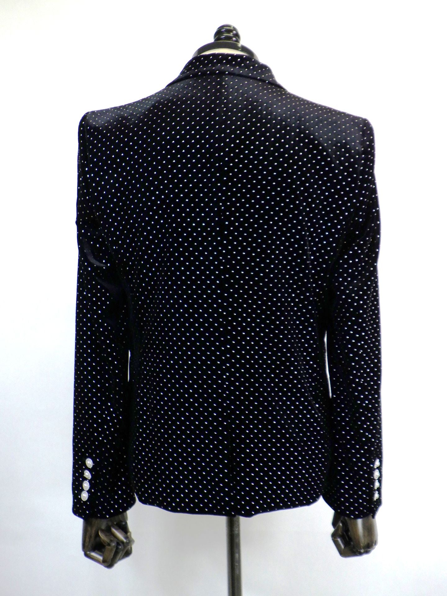 SOS TE NUTO　シルバードットベロアジャケット　2613Z01