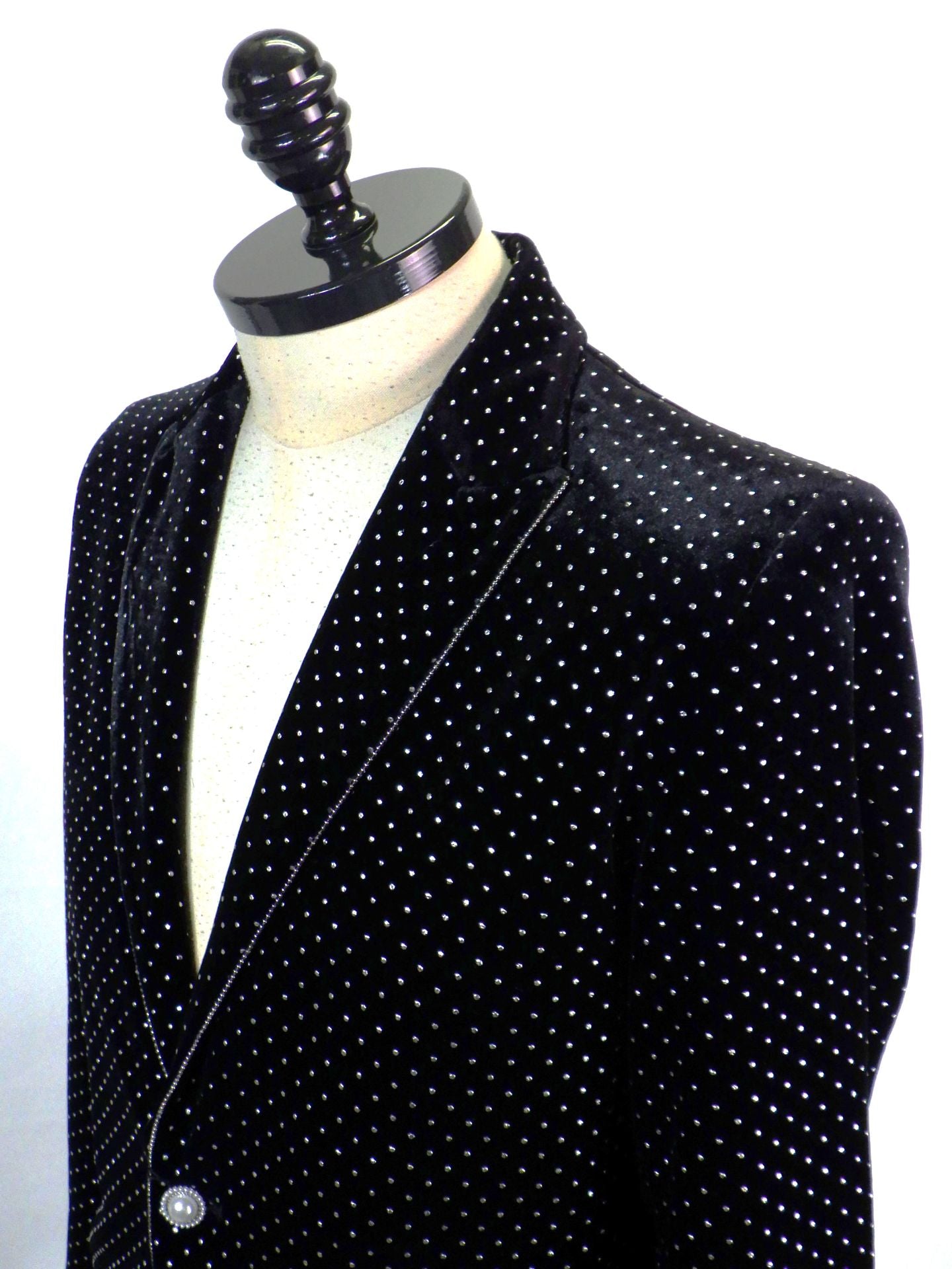 SOS TE NUTO　シルバードットベロアジャケット　2613Z01