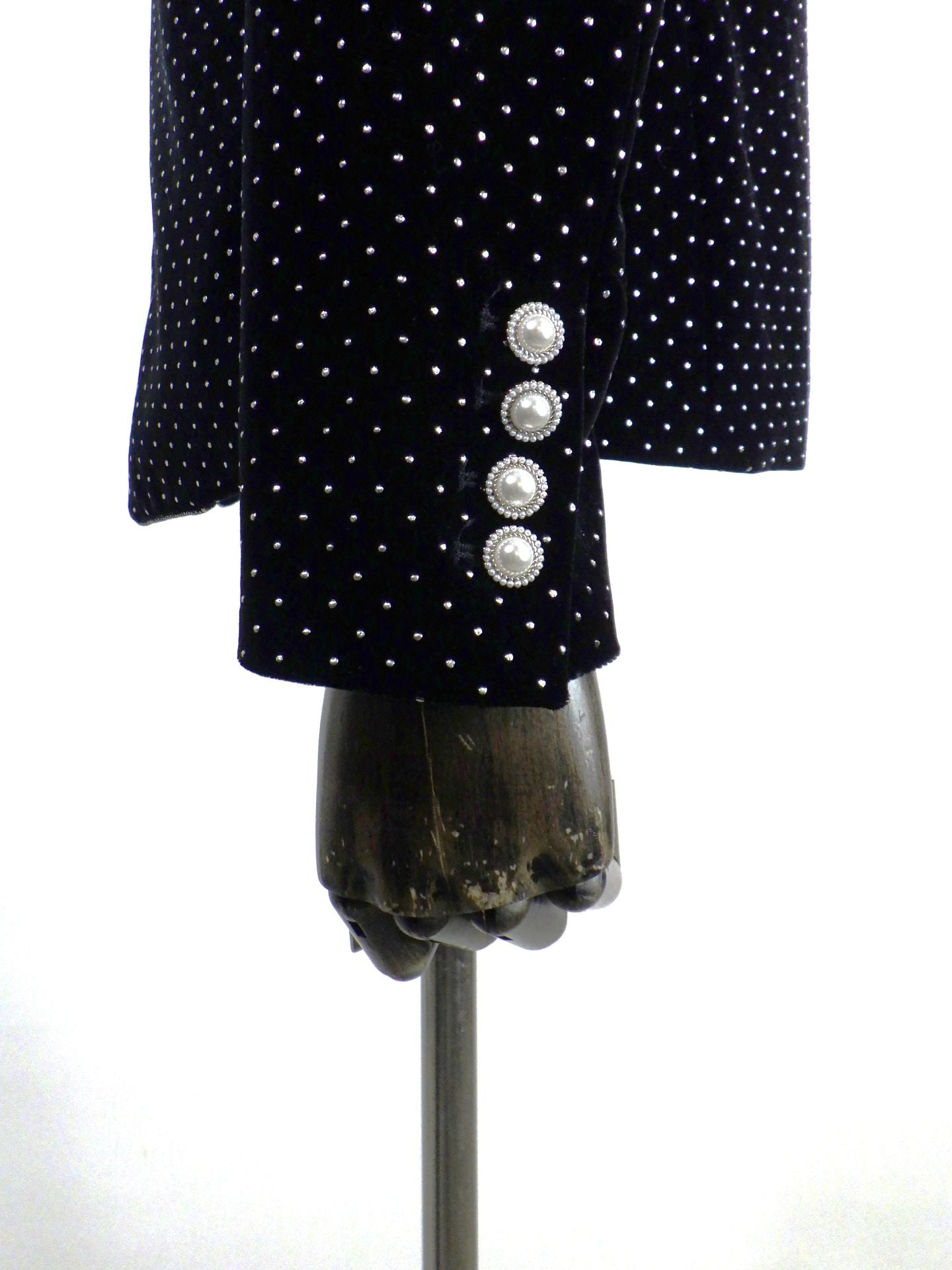 SOS TE NUTO　シルバードットベロアジャケット　2613Z01