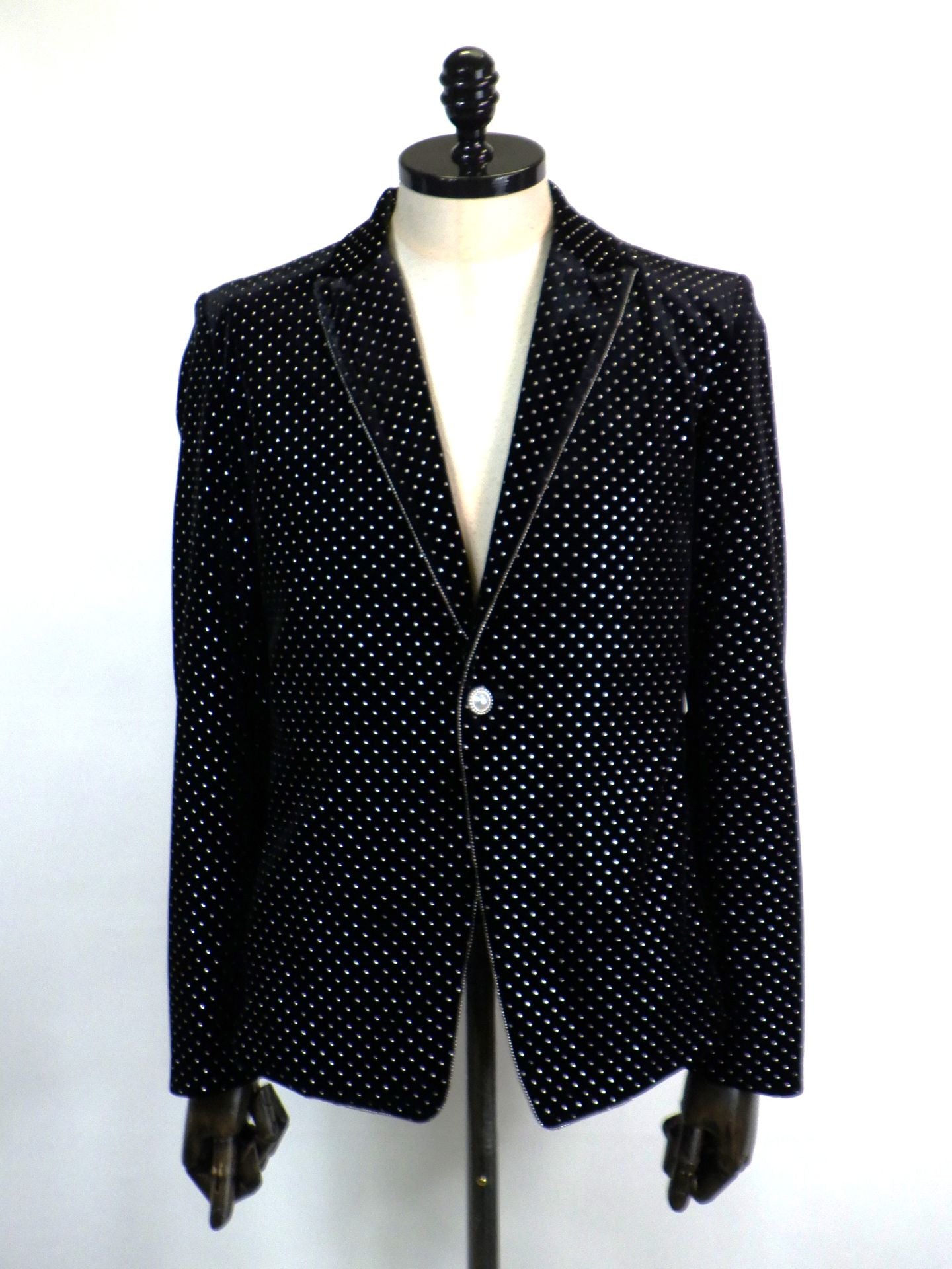 SOS TE NUTO　シルバードットベロアジャケット　2613Z01