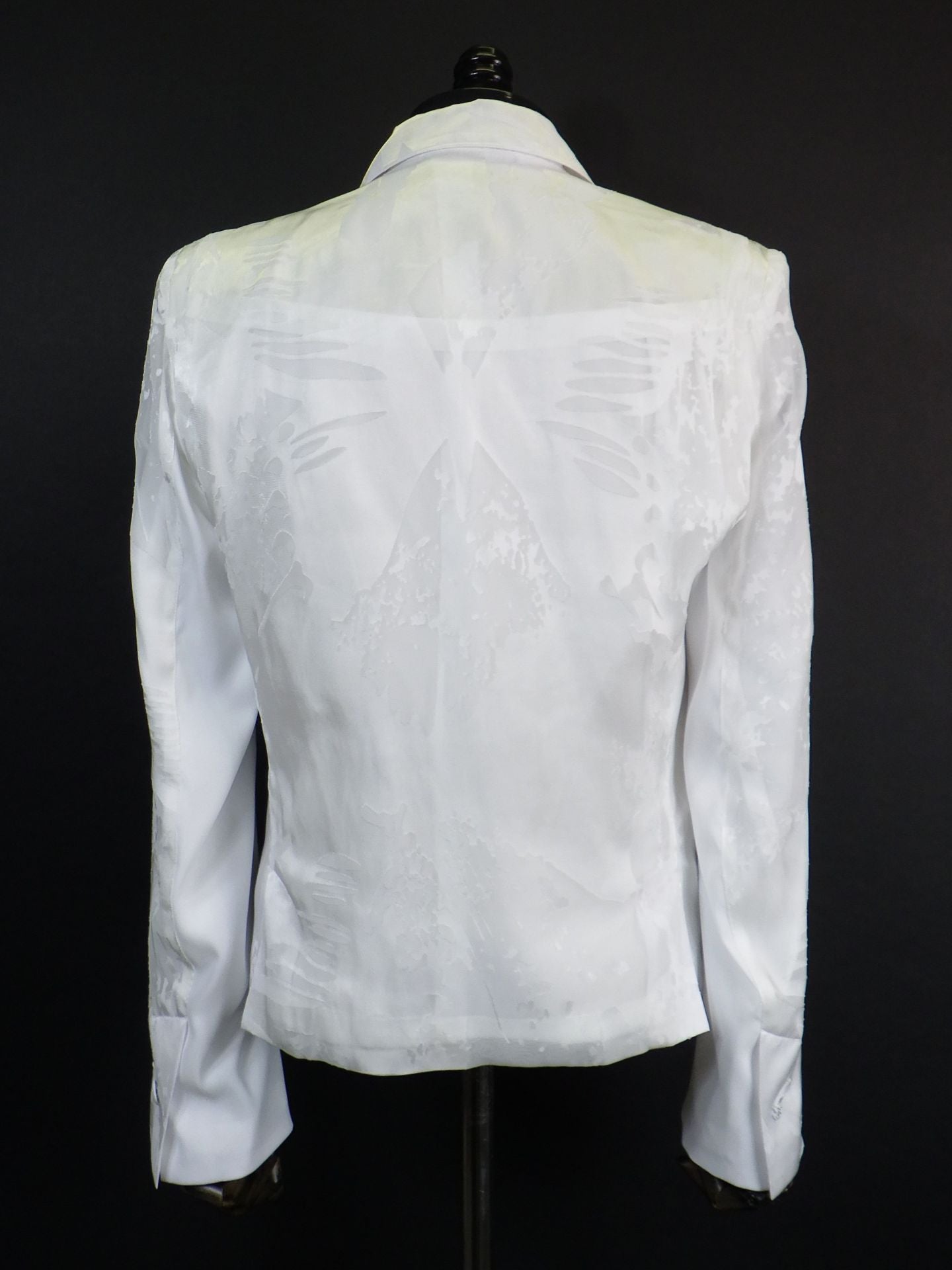 kiryuyrik　オパールショートピークドラペルジャケット　KU-HJ06-903-WH