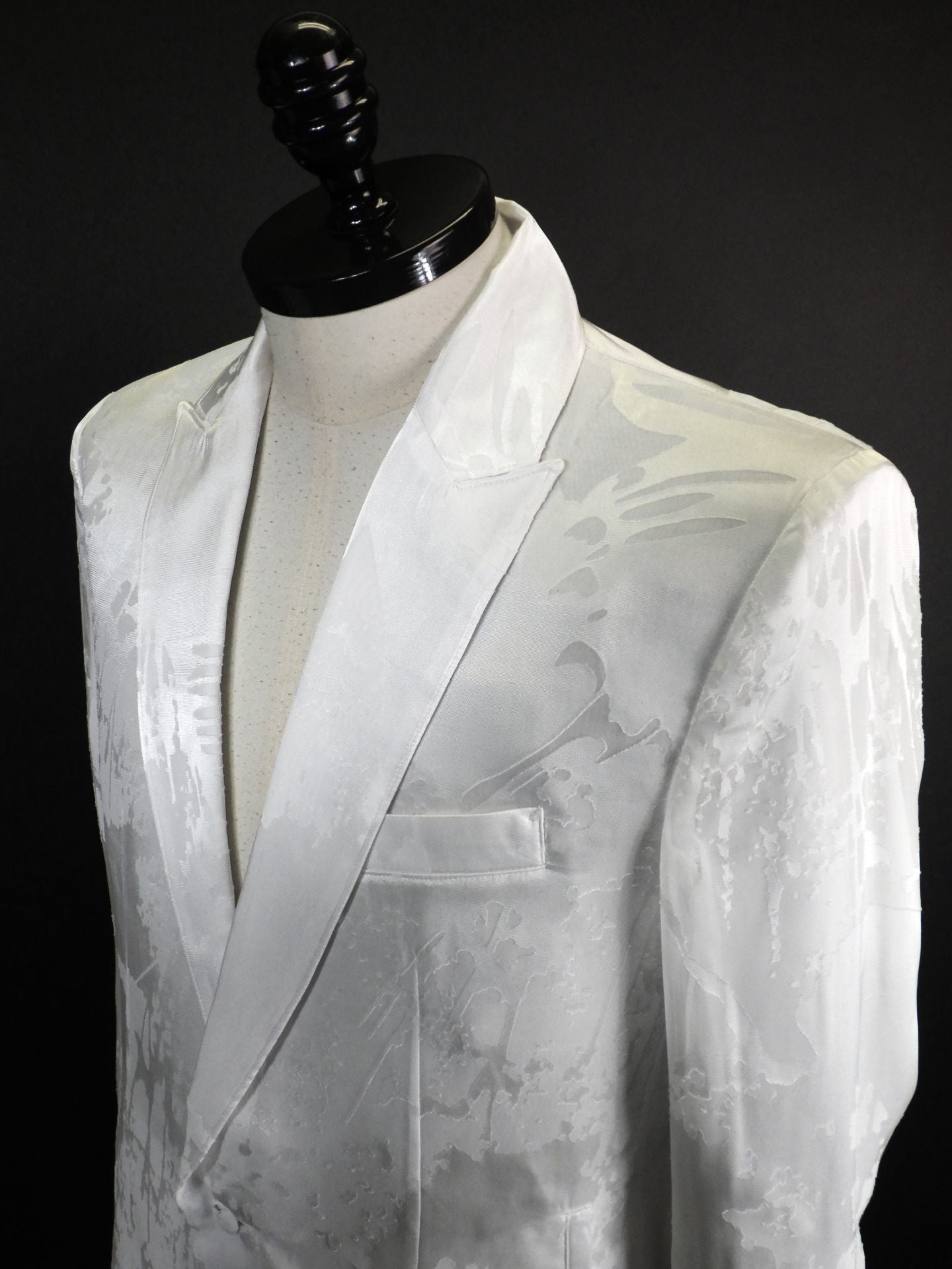 kiryuyrik　オパールショートピークドラペルジャケット　KU-HJ06-903-WH