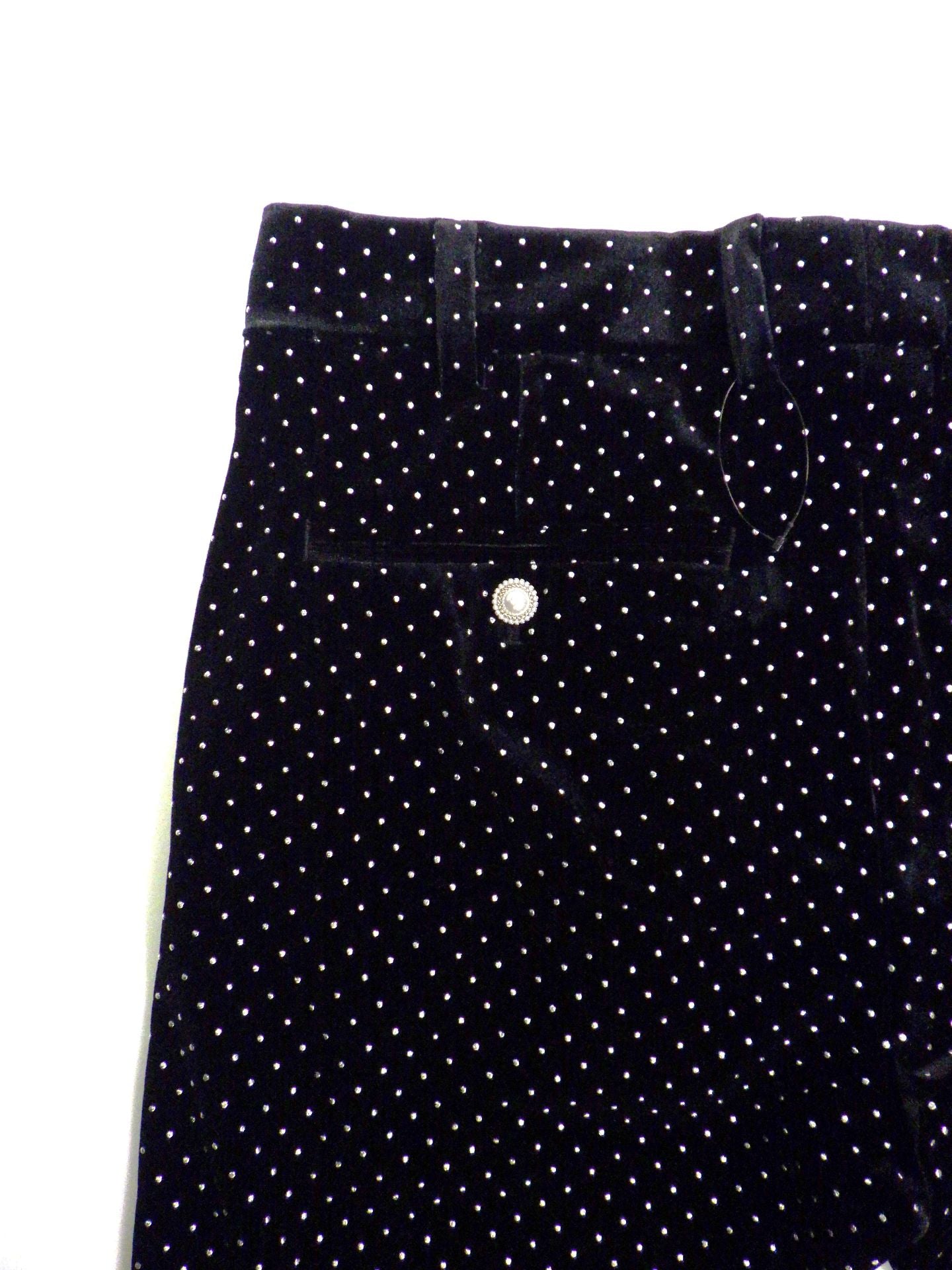 SOS TE NUTO　シルバードットベロアパンツ　2615Z00