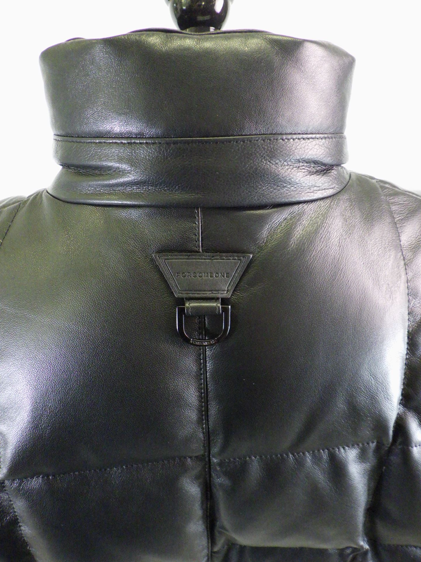 FORSOMEONE　レザーダウンジャケットブルゾン　78001130