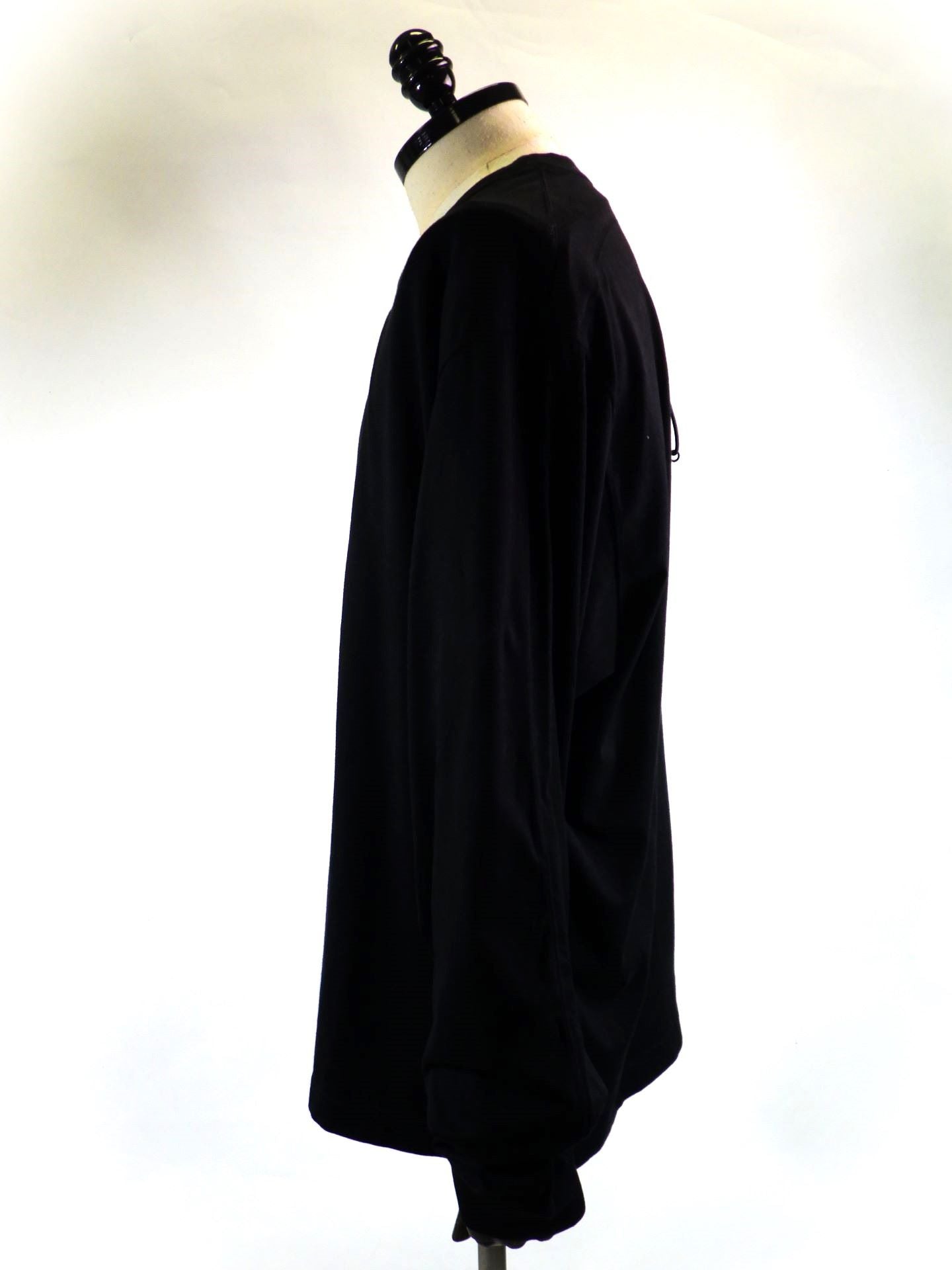 VEIN　100/3スエードジャージヴェッセルL/ST-シャツ　VJ52-324-BK