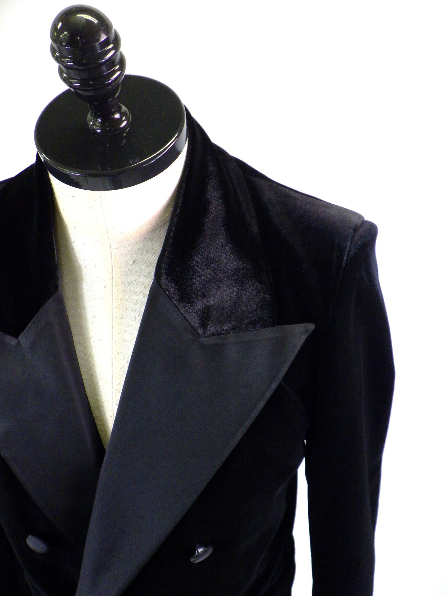 NOWL　サテンラペルベロアダブルジャケット　2613000NZ