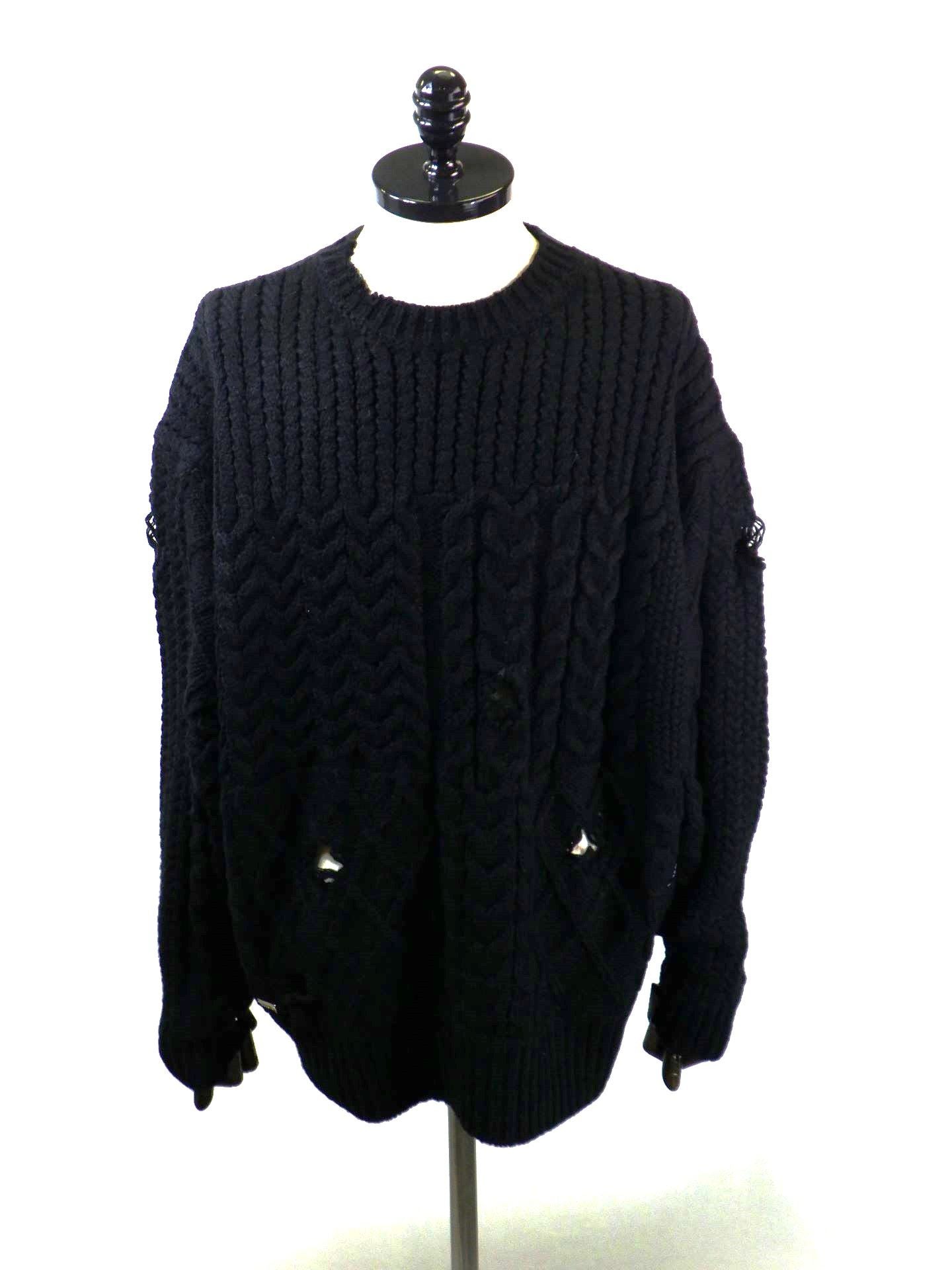 DELUXE　サベージウェイヴズセーター　25AD3217-BK