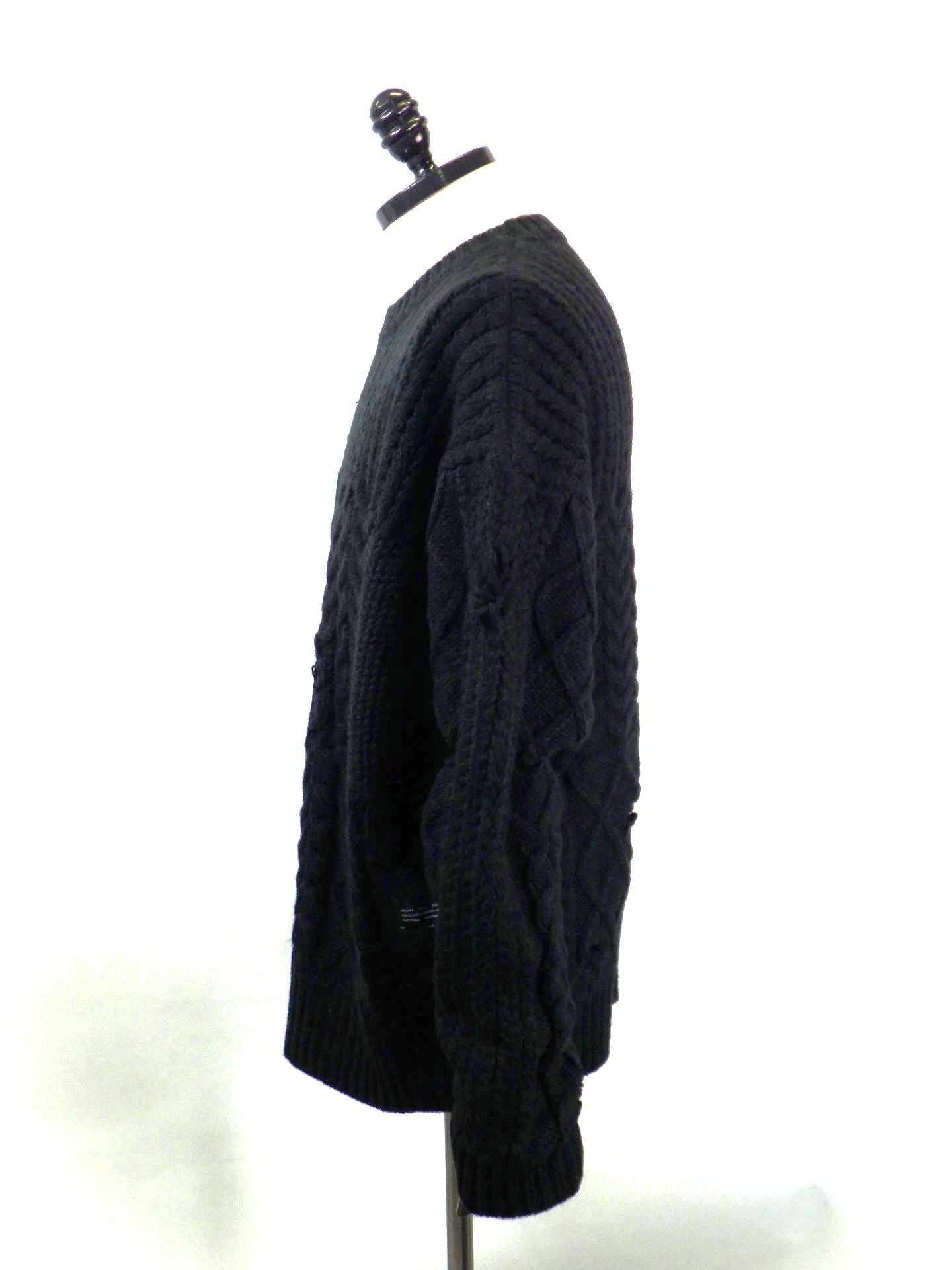 DELUXE　サベージウェイヴズセーター　25AD3217-BK