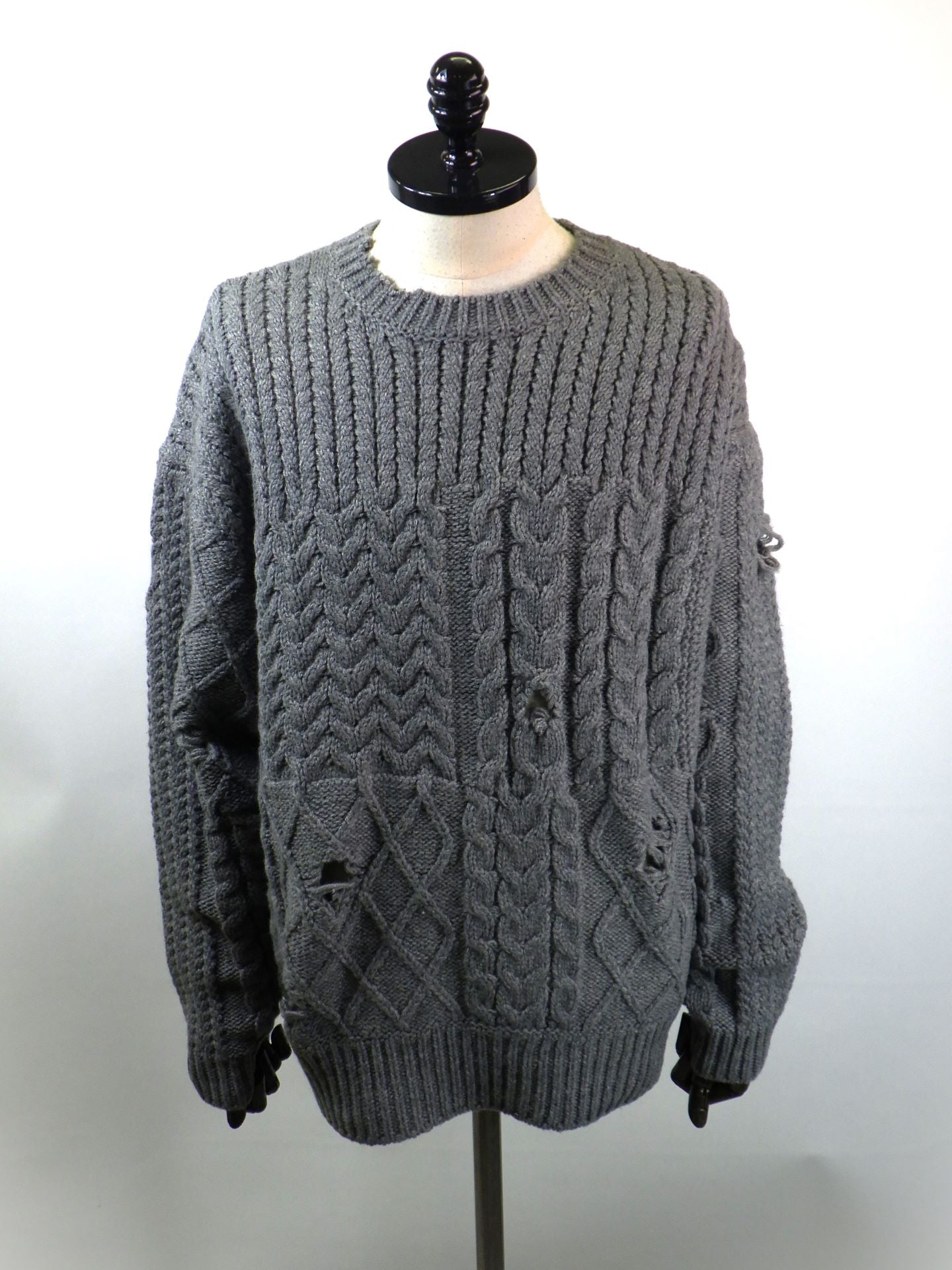 DELUXE　サベージウェイヴズセーター　25AD3217-GY