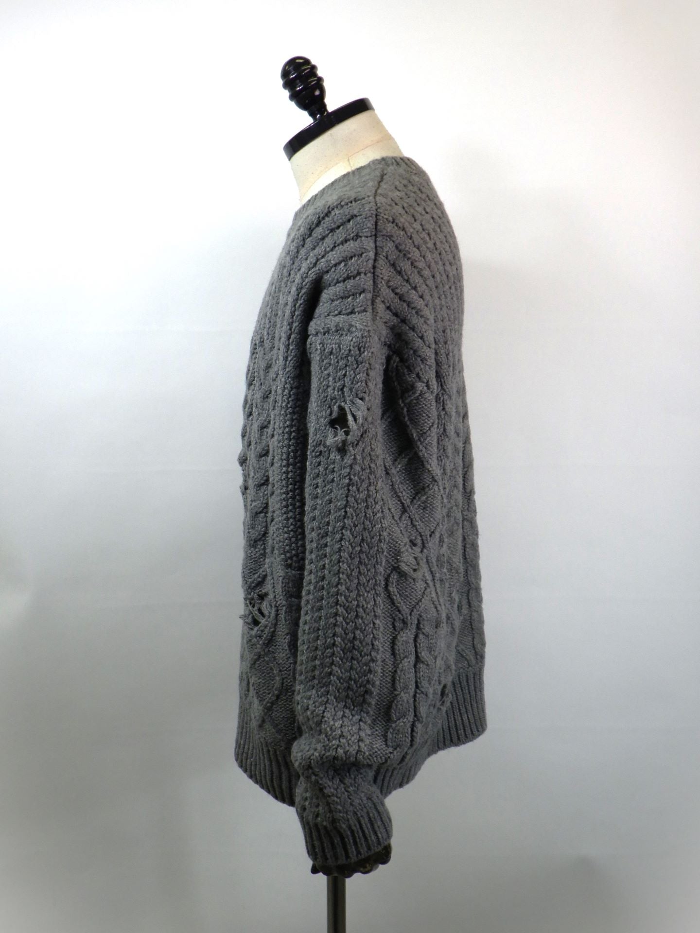 DELUXE　サベージウェイヴズセーター　25AD3217-GY