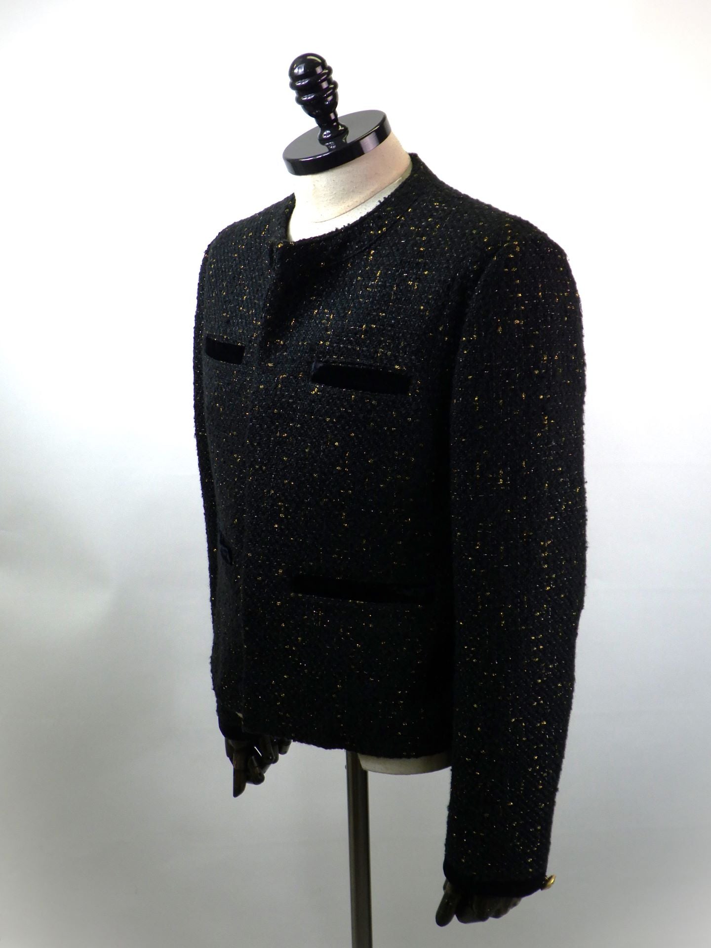 GALAABEND　ヴェルベットシンセクロップドジャケット　2502H2040