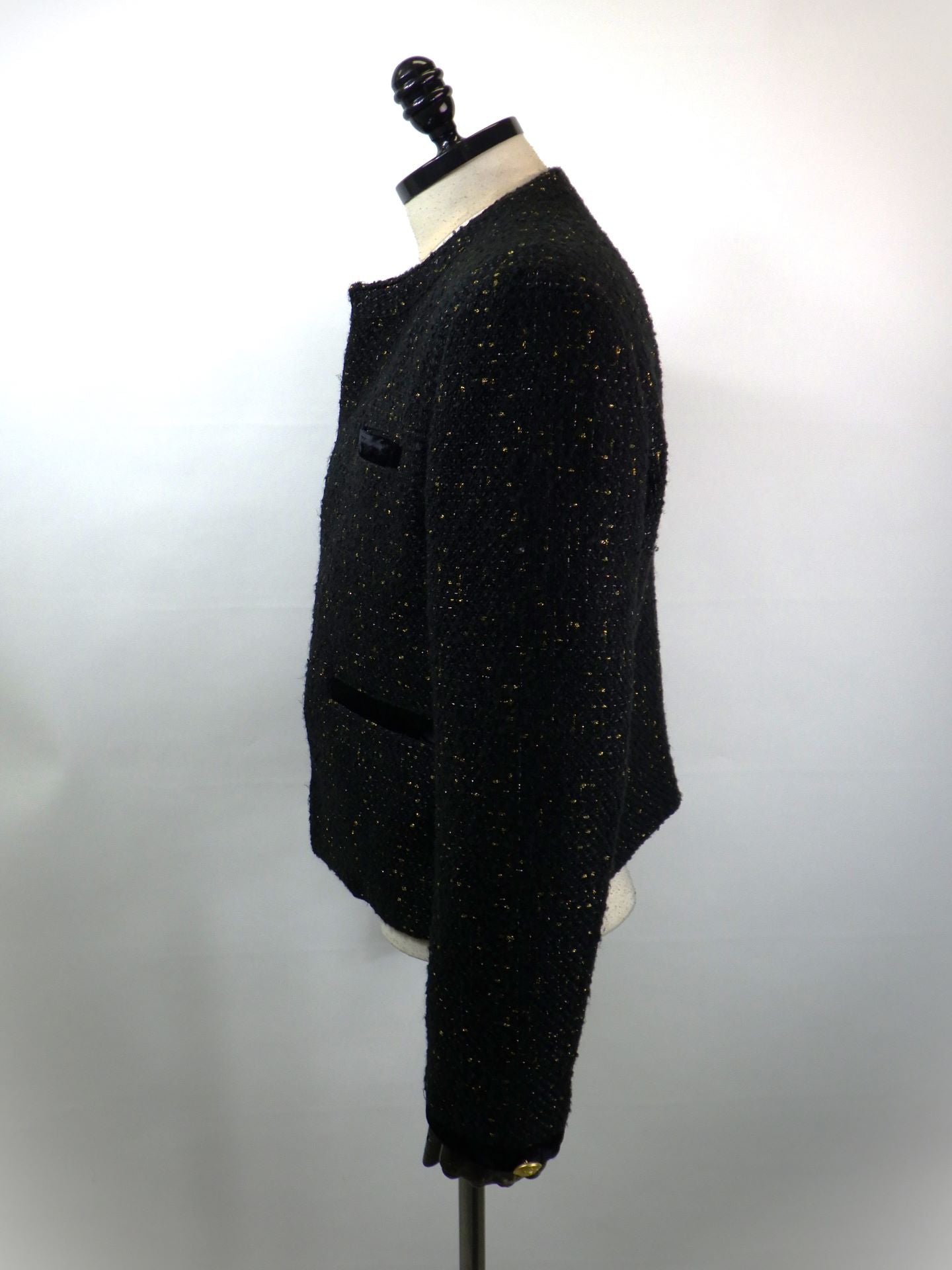 GALAABEND　ヴェルベットシンセクロップドジャケット　2502H2040