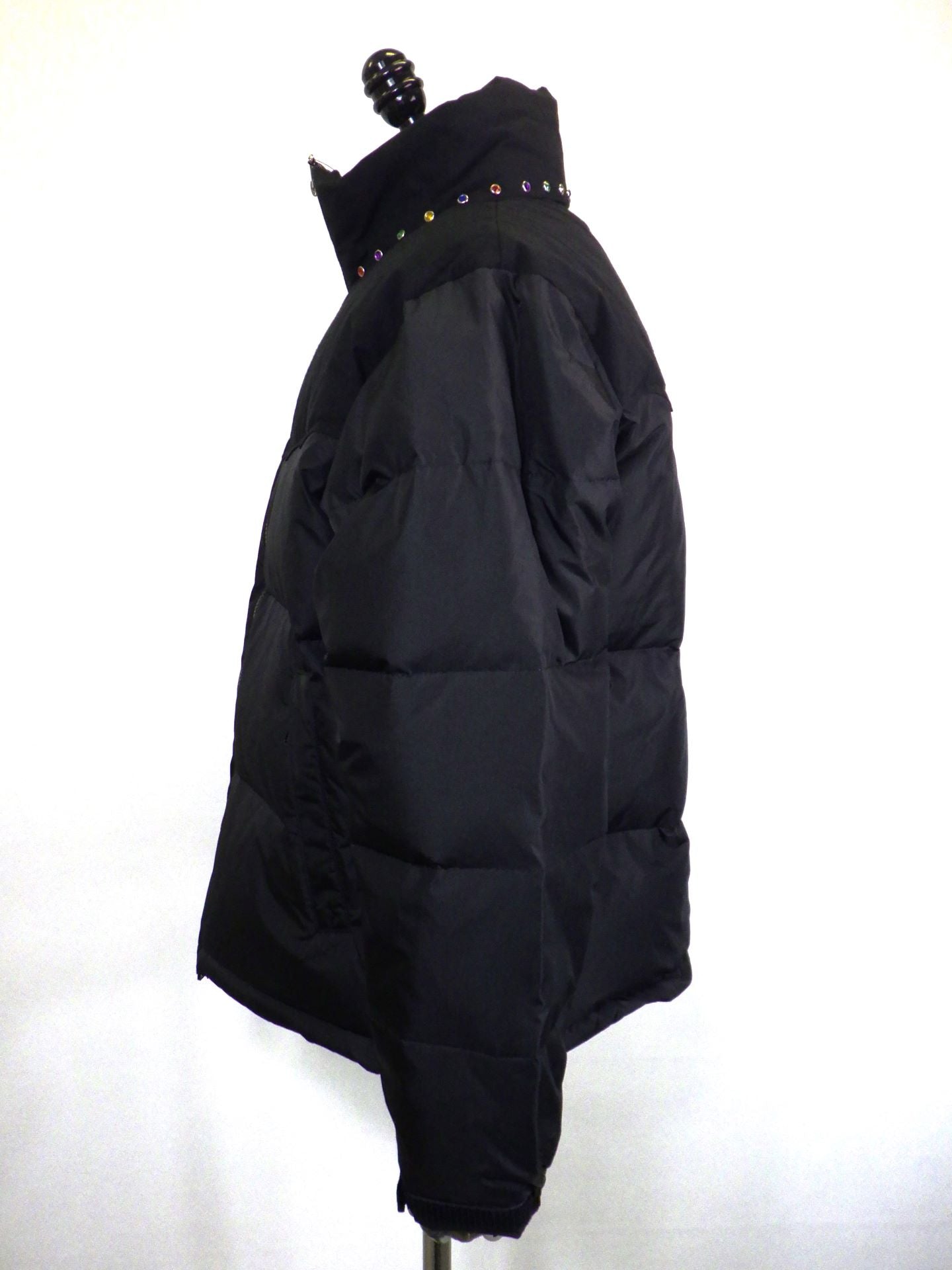 roarguns　ストーンネイルダウンジャケットブルゾン　25FGB-08-BK×MIX