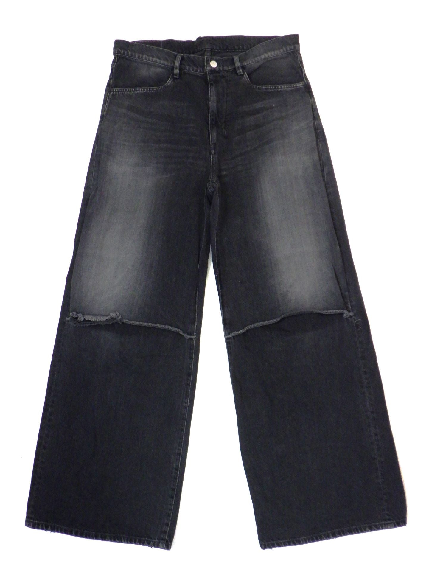 VEIN　11ozデニムカットオフバギートラウザーズ　VP52-311-BK