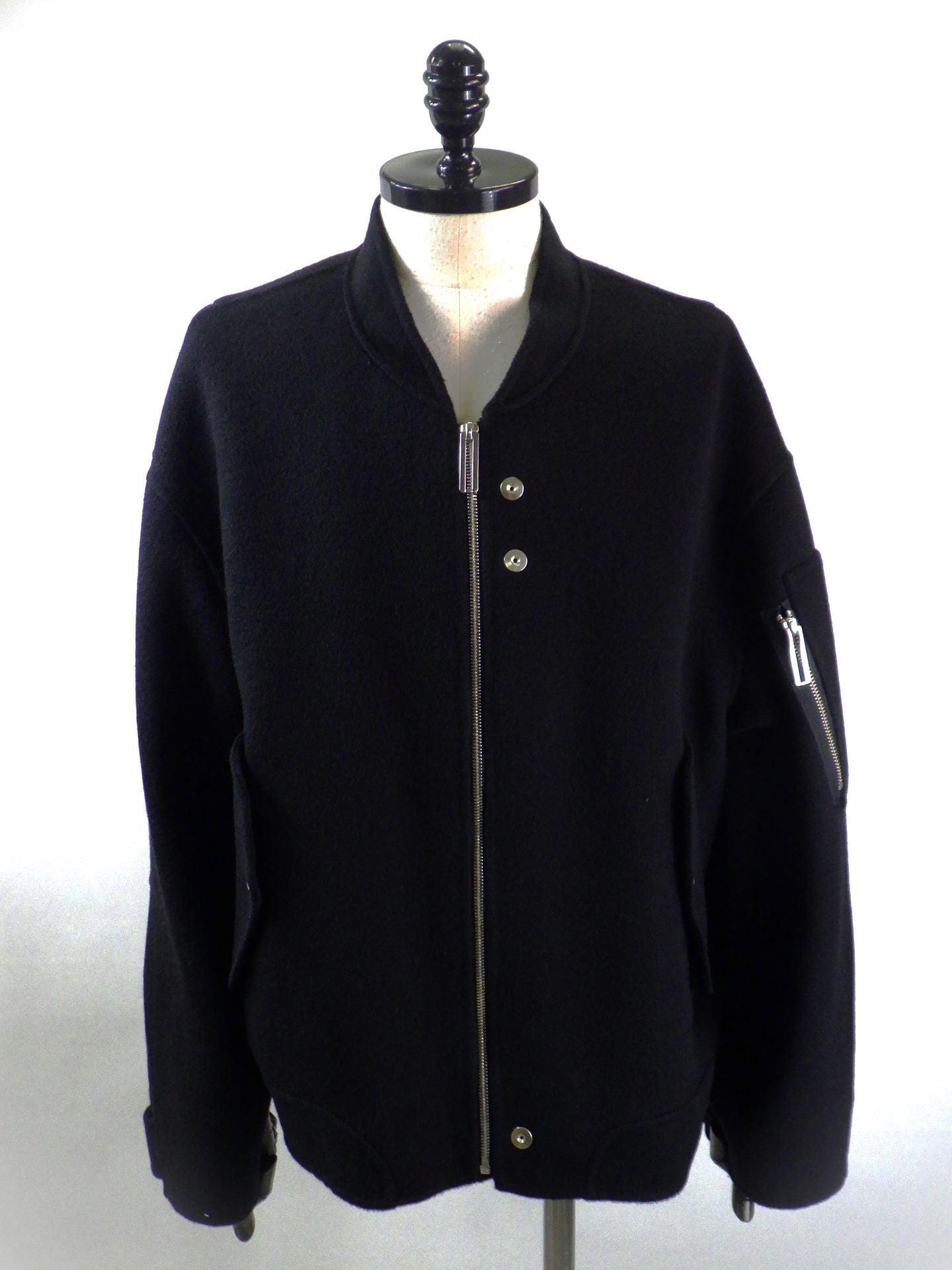 NAPE_　ダブルフェイスボンバーブルゾン　685-BK