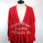 SEVESKIG　Dropout Mesh Cardigan　KN-SV-NRS-1001-RED