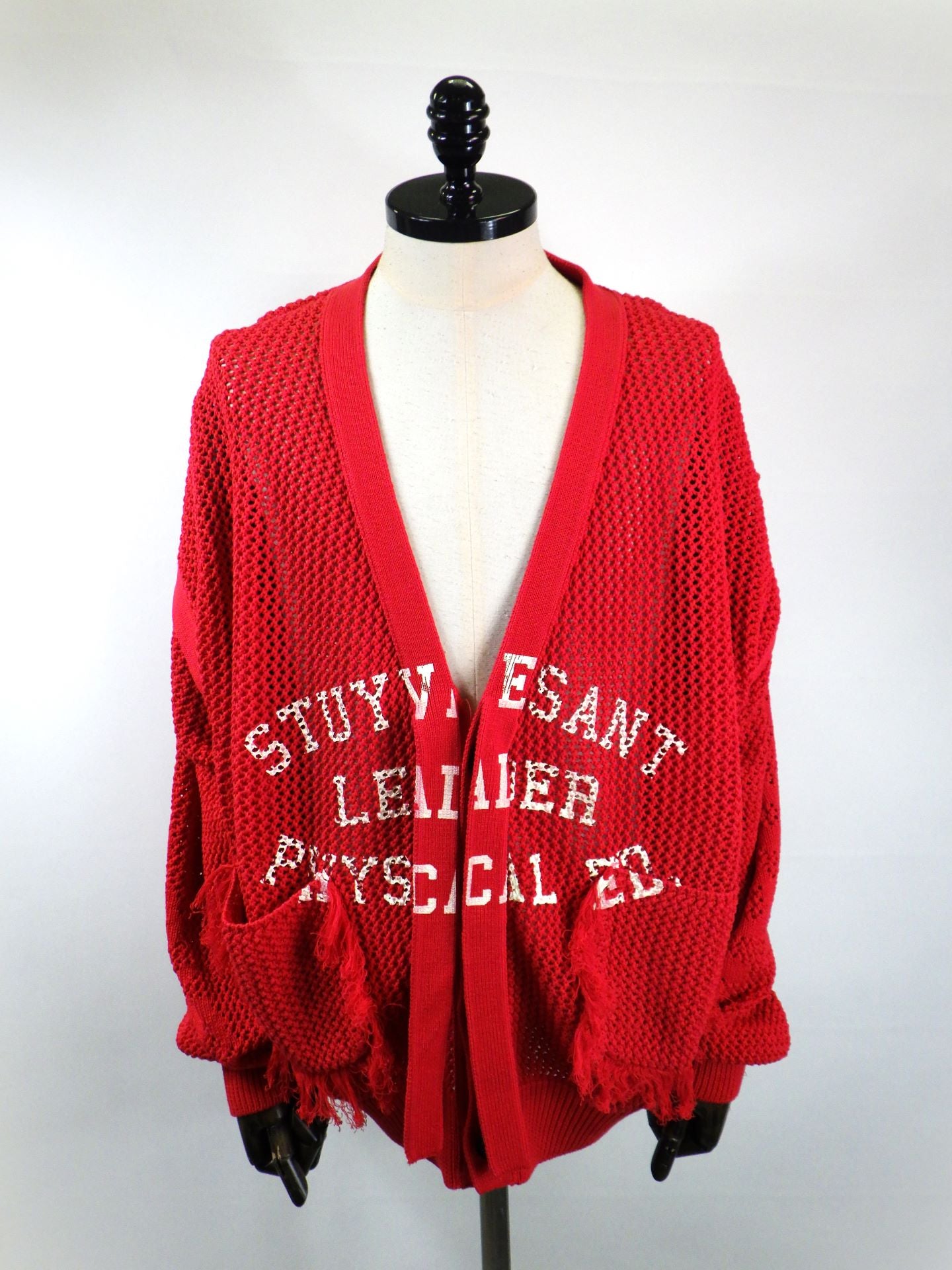 SEVESKIG　Dropout Mesh Cardigan　KN-SV-NRS-1001-RED
