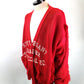 SEVESKIG　Dropout Mesh Cardigan　KN-SV-NRS-1001-RED