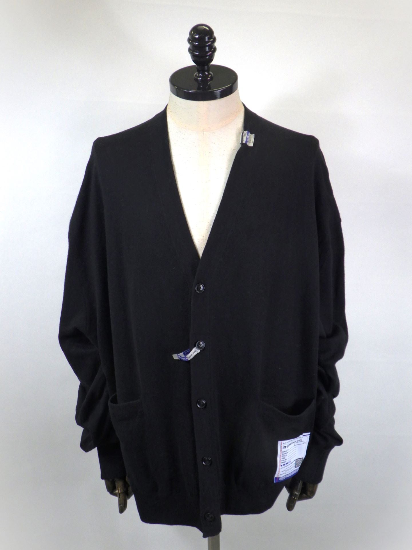 in・stru(men-tal).　ハイゲージ ニット カーディガン　I16CD591-BK