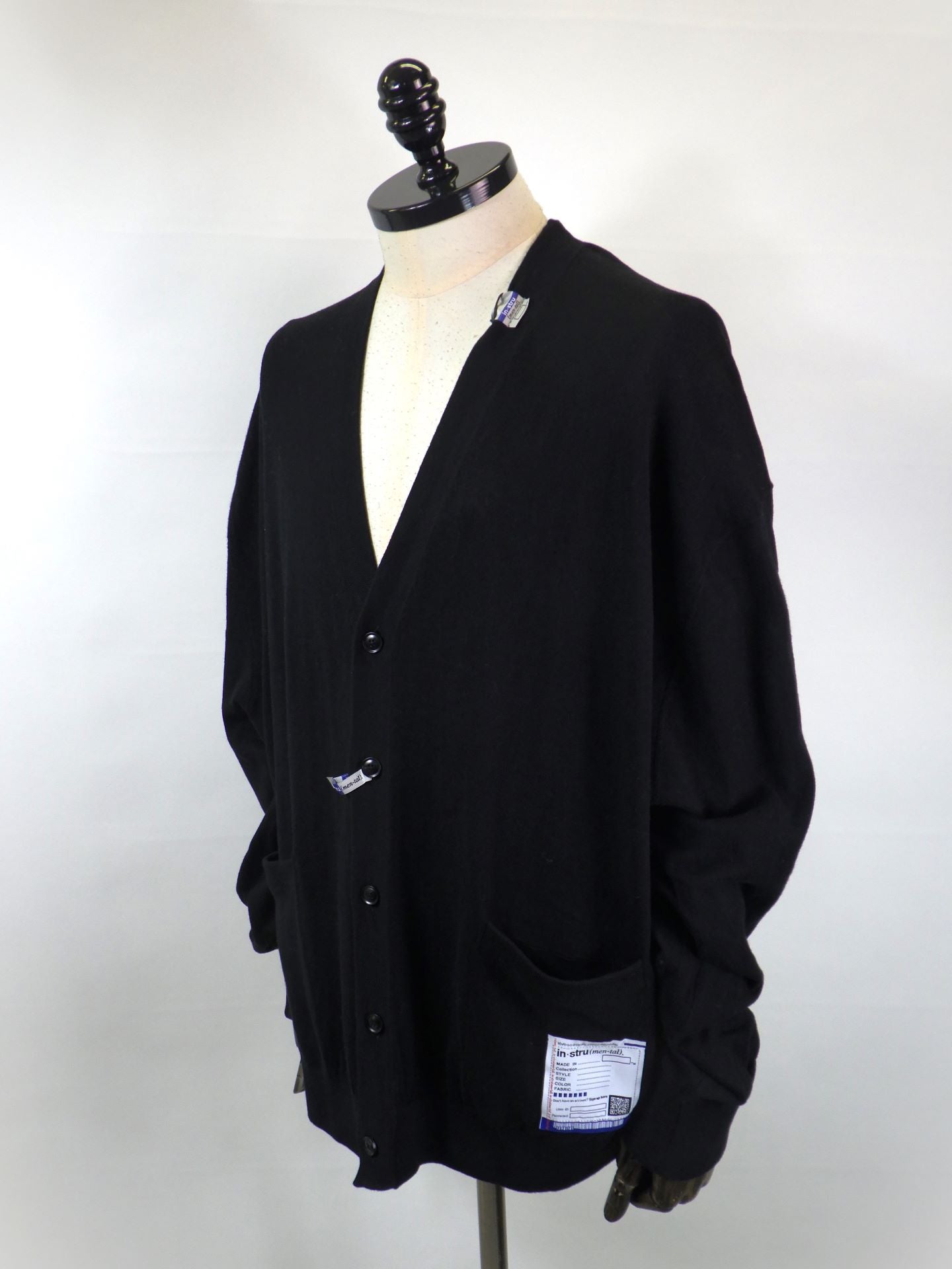 in・stru(men-tal).　ハイゲージ ニット カーディガン　I16CD591-BK