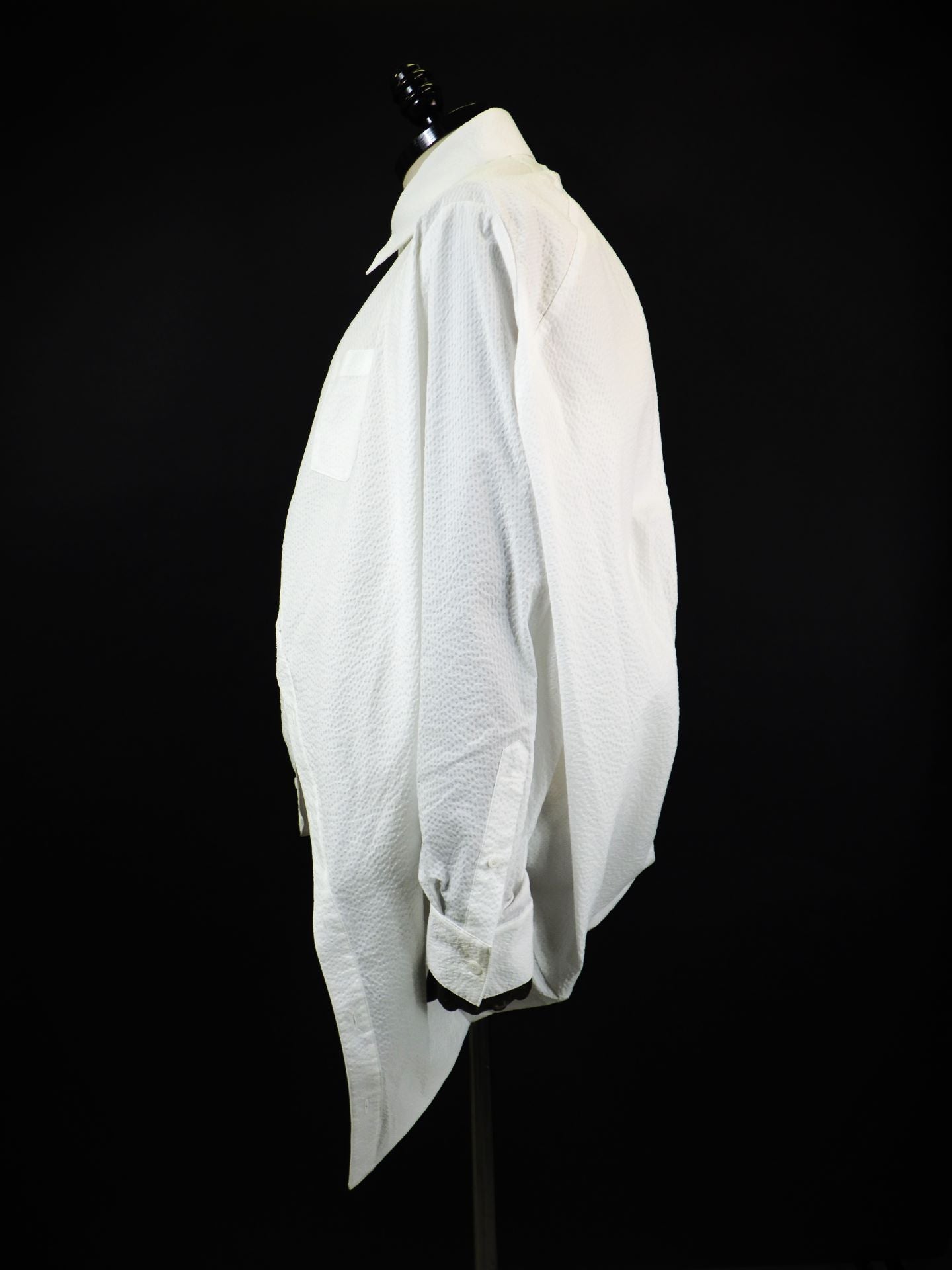 ANREALAGE　ボールシアサッカーシャツ　AZ261CW1107-WHT