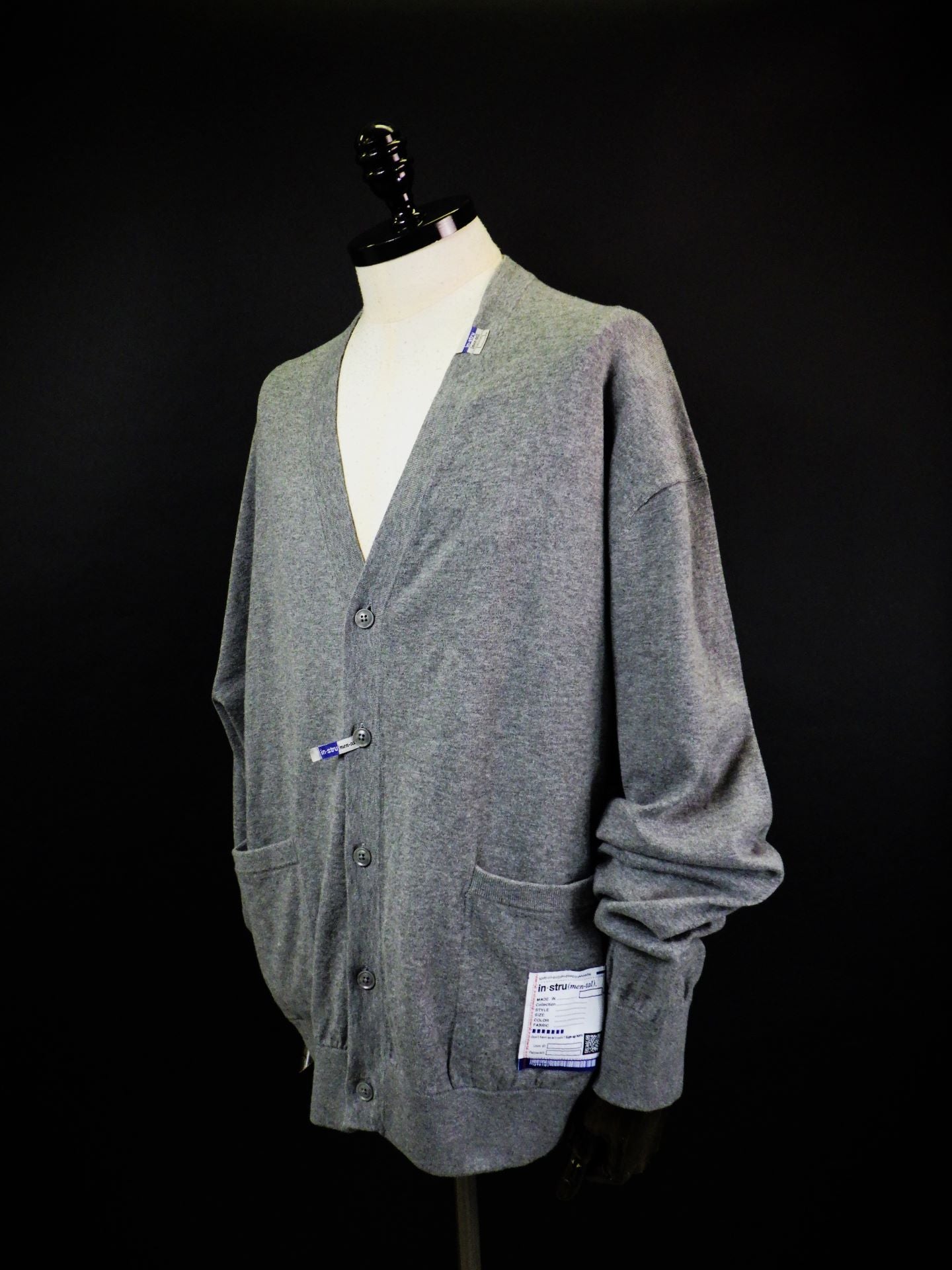 in・stru(men-tal). ハイゲージ ニット カーディガン I16CD591-GY – KAWANO