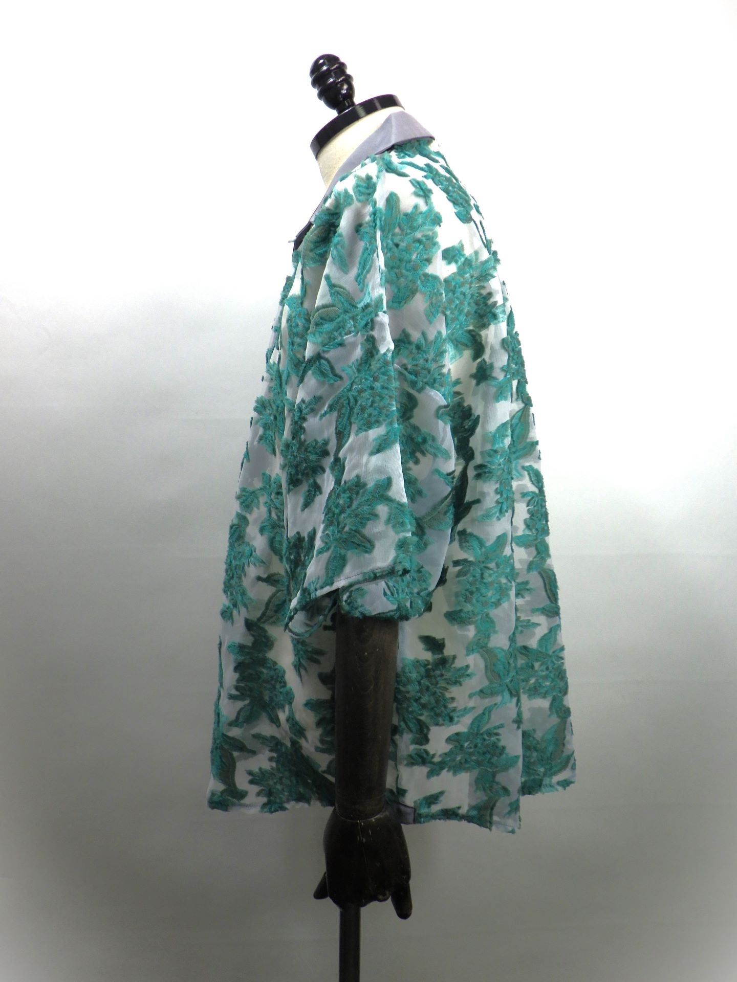 meagratia　メッシュジャガードスキッパーシャツ　26291-0802-GRN